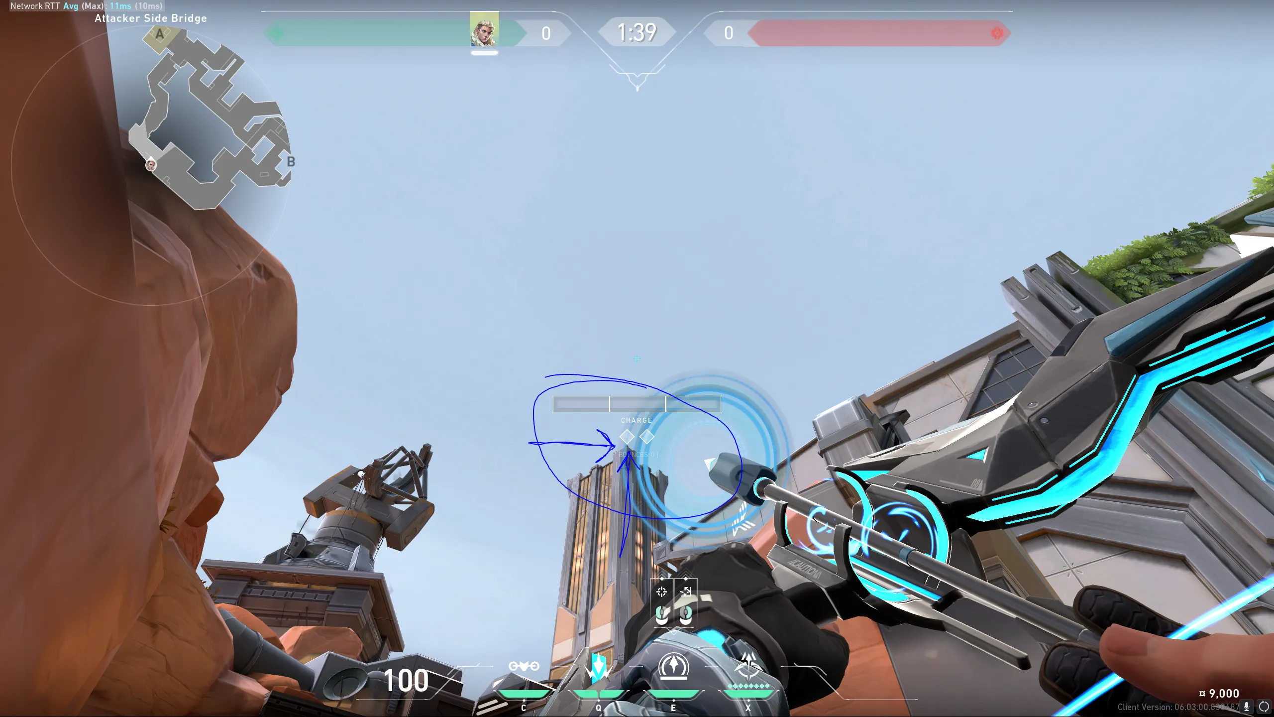 Sova Recon Bolt on Fracture Defense Site A — step 2 of 3: Aim — line up the shot