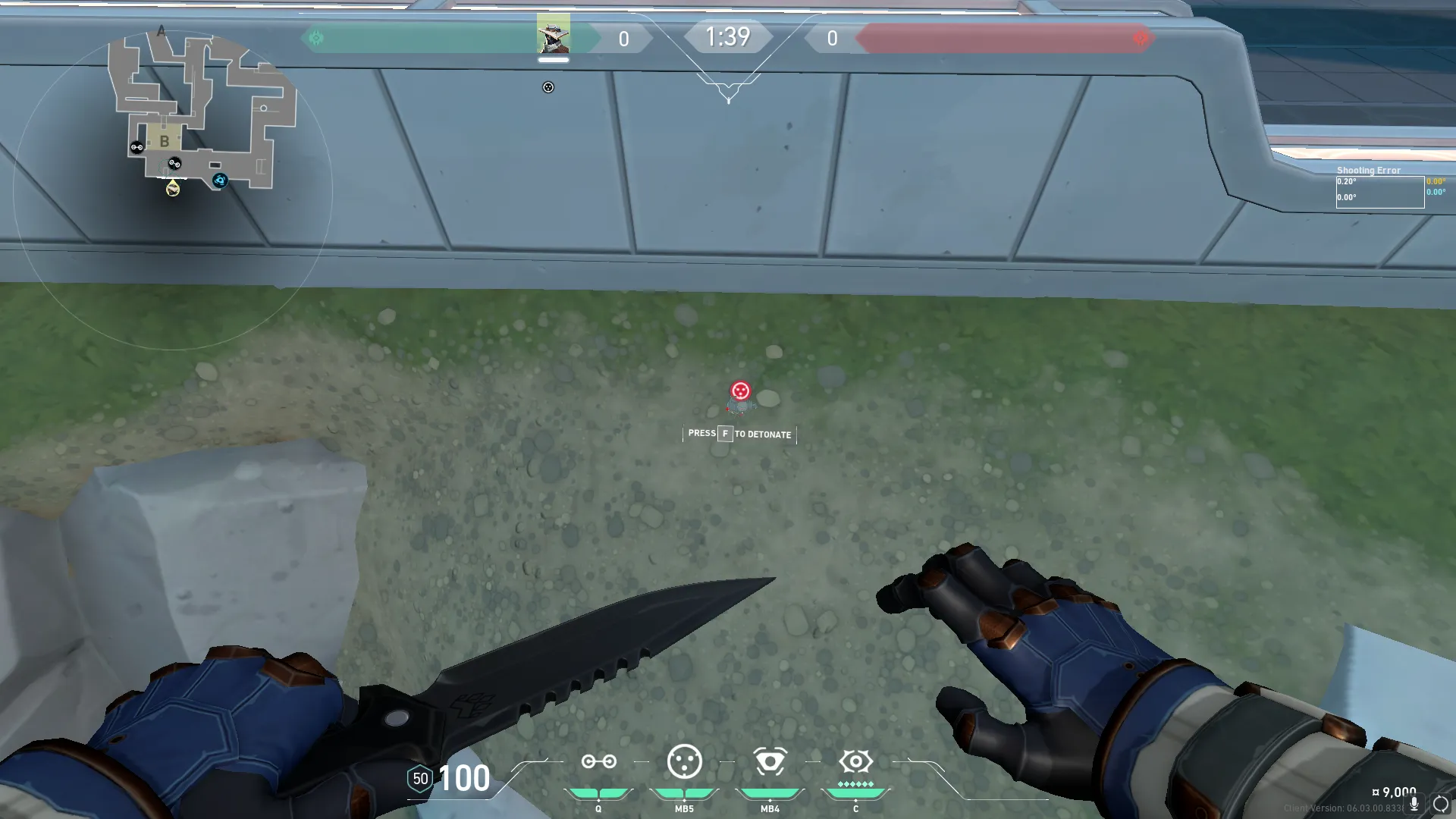 Cypher Cyber Cage on Pearl Defense Site B — step 2 of 4: Aim — line up the shot