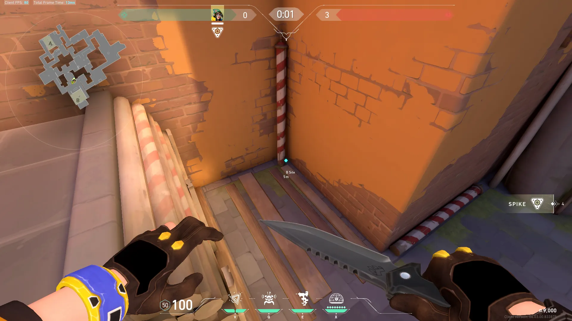 B Logs to B Default — Killjoy lineup on Ascent