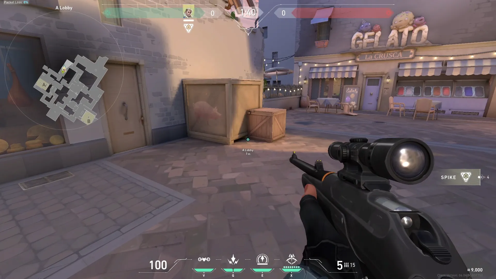 A Site Arrow 3 From A Lobby — Sova lineup on Ascent