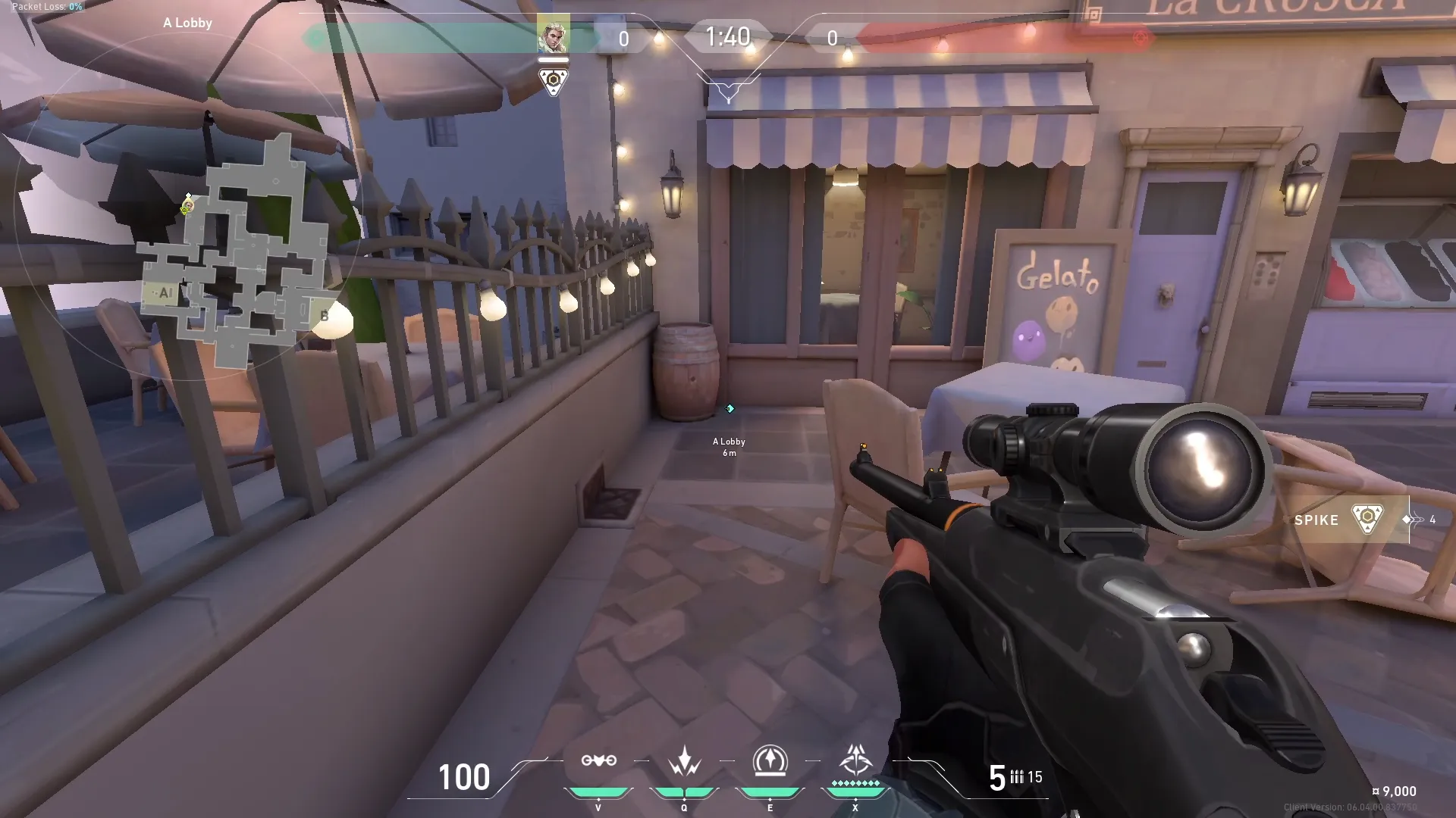 A Site Arrow 4 From A Lobby — Sova lineup on Ascent