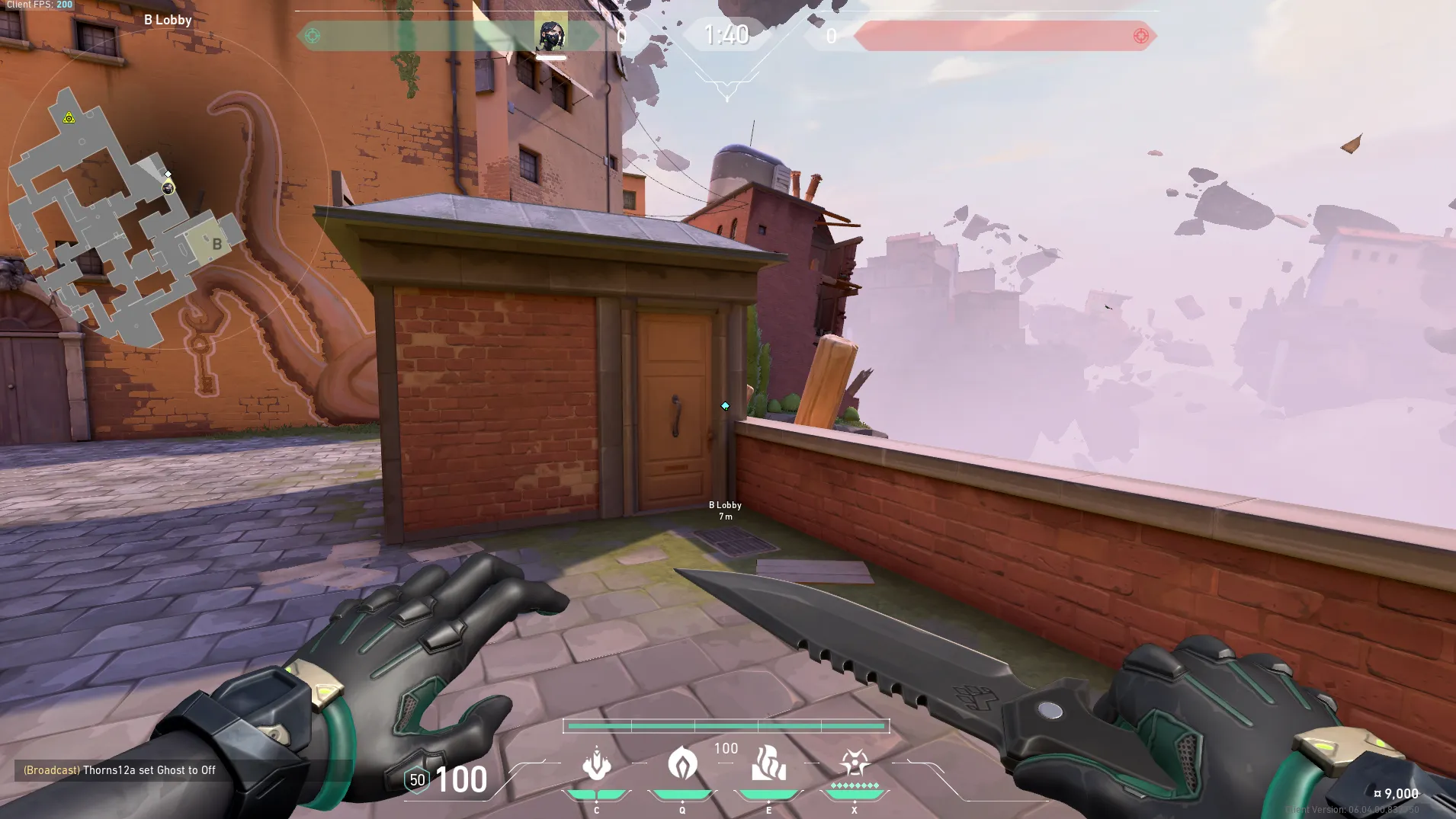Viper B Lobby to Corner Plant — Viper lineup on Ascent