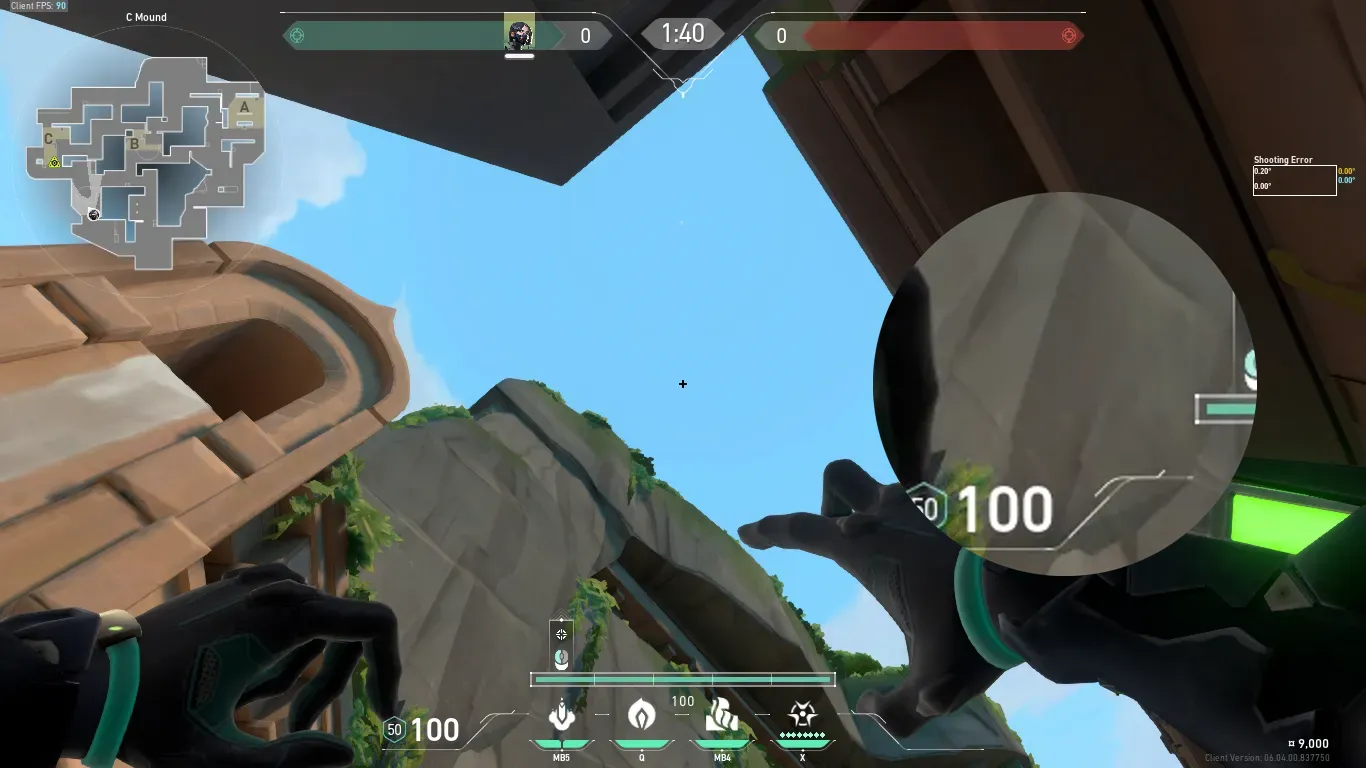 Viper Snake Bite on Lotus Attack Site C — step 2 of 3: Aim — line up the shot