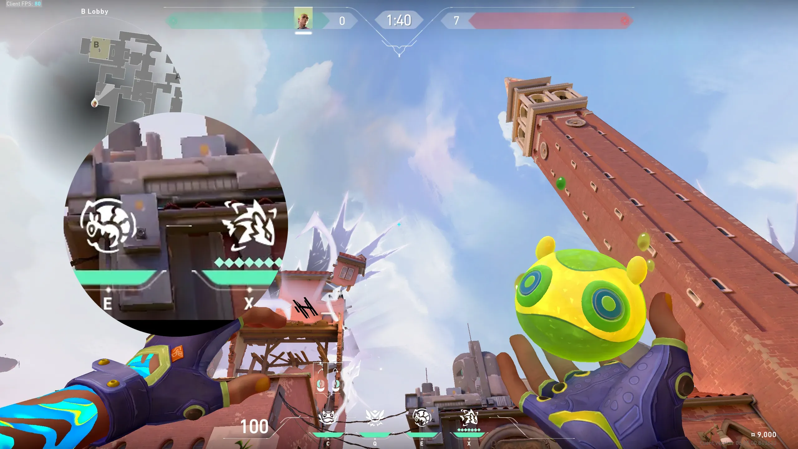 Gekko Mosh Pit on Ascent Attack Site B — step 2 of 3: Aim — line up the shot