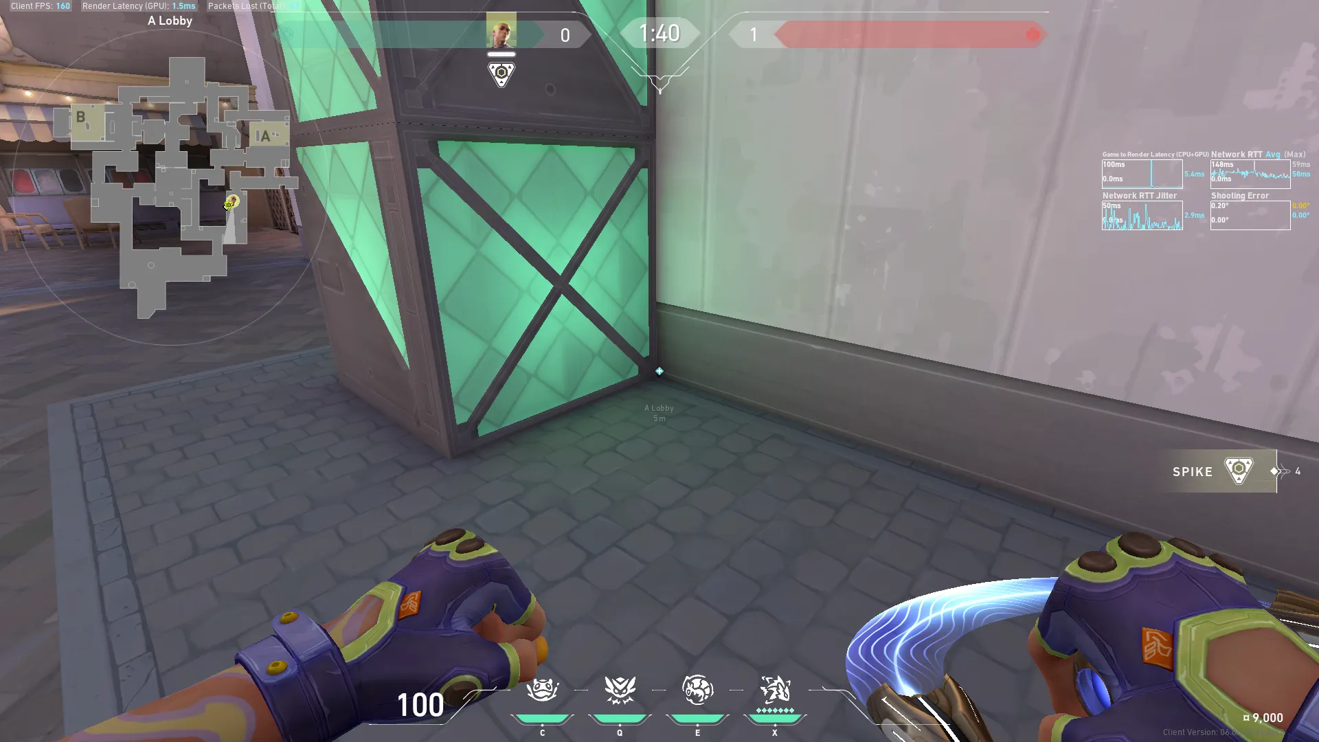 Molly From A Lobby to A Site (behind Green) — Gekko lineup on Ascent