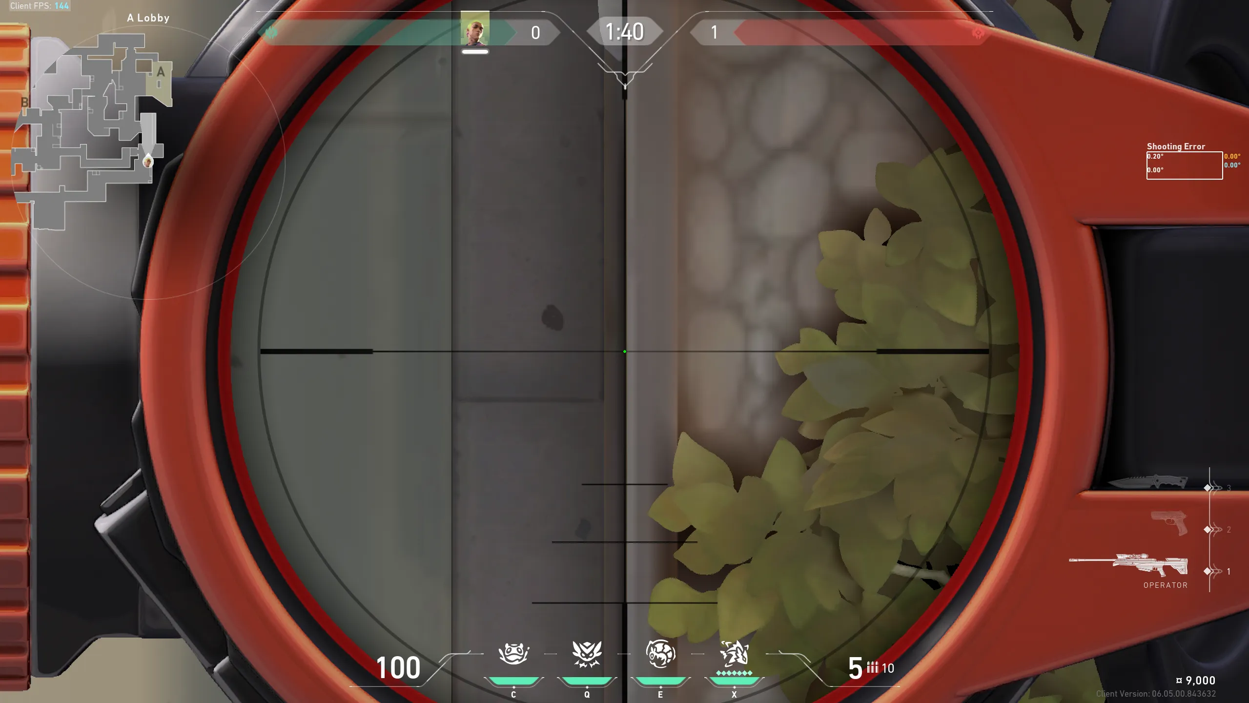 Gekko Mosh Pit on Split Attack Site A — step 2 of 4: Aim — line up the shot