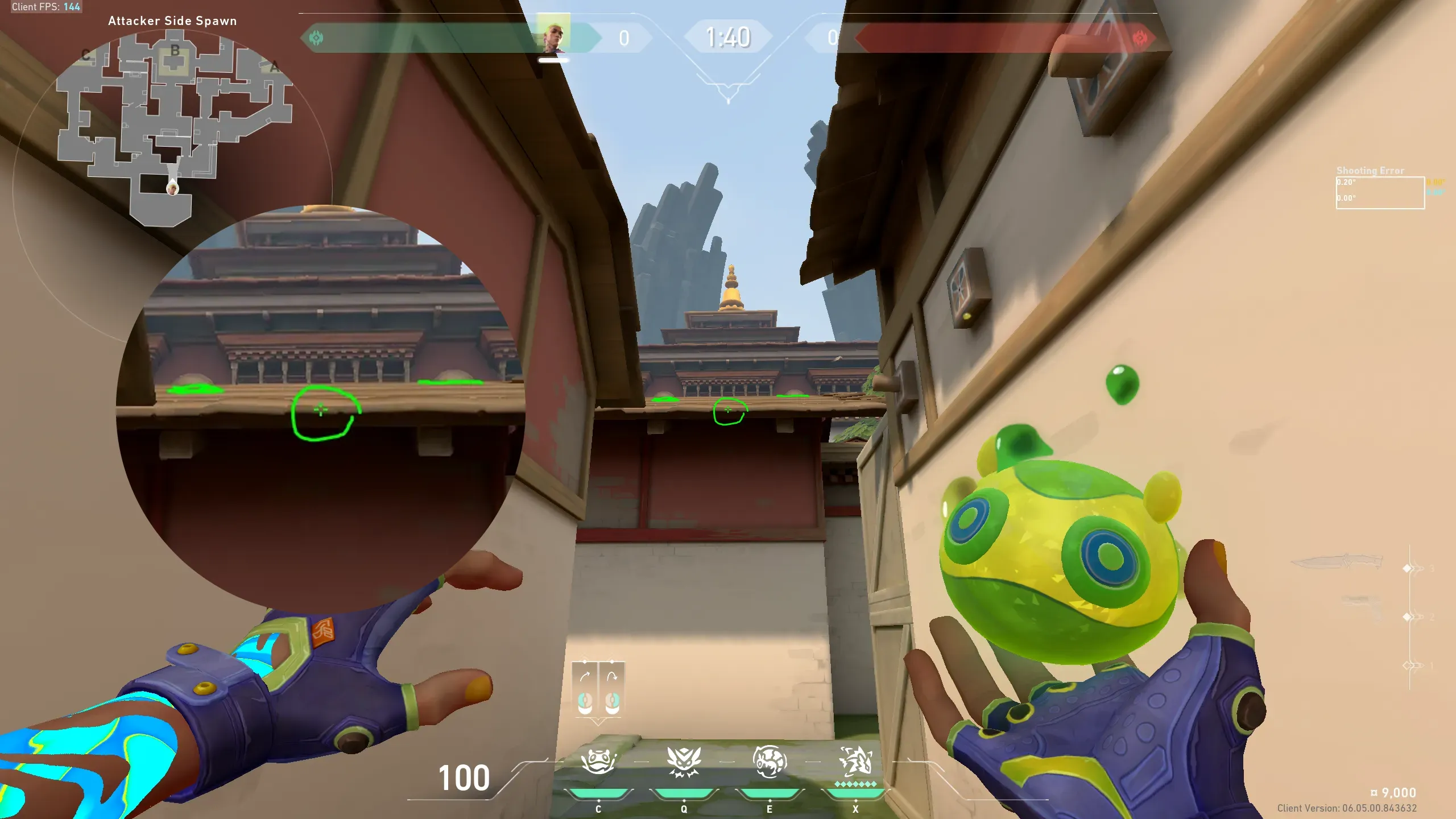 Gekko Mosh Pit on Haven Attack Site B — step 2 of 3: Aim — line up the shot