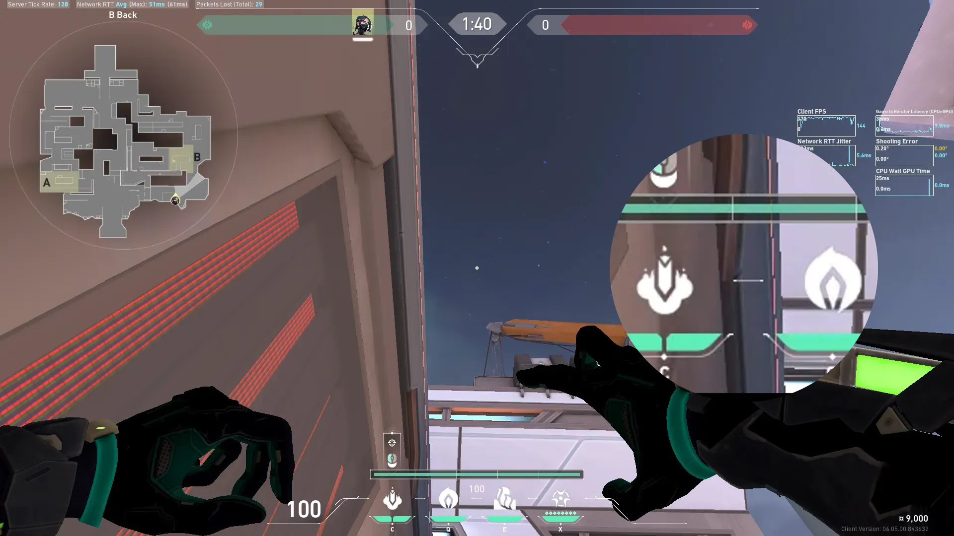 Viper Snake Bite on Icebox Defense Site B — step 2 of 3: Aim — line up the shot