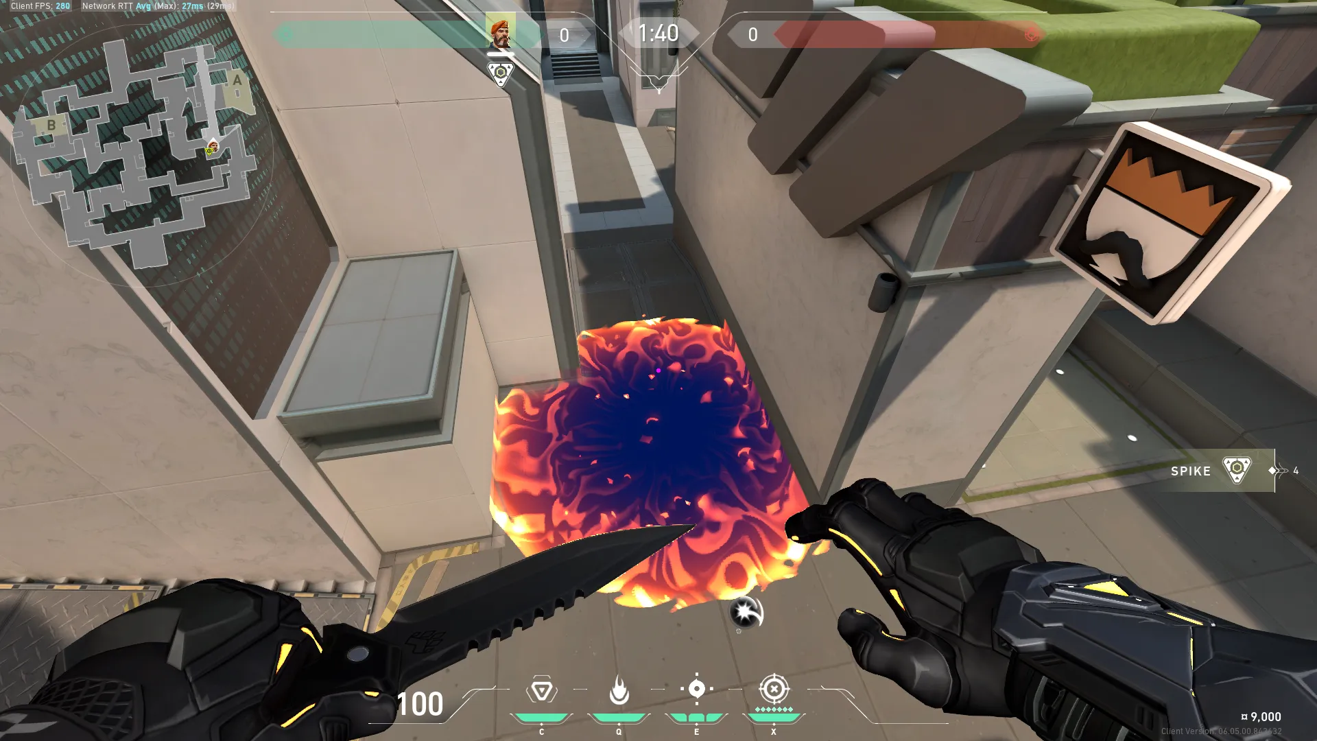 Brimstone Incendiary on Split Attack Site A — step 3 of 3: Result