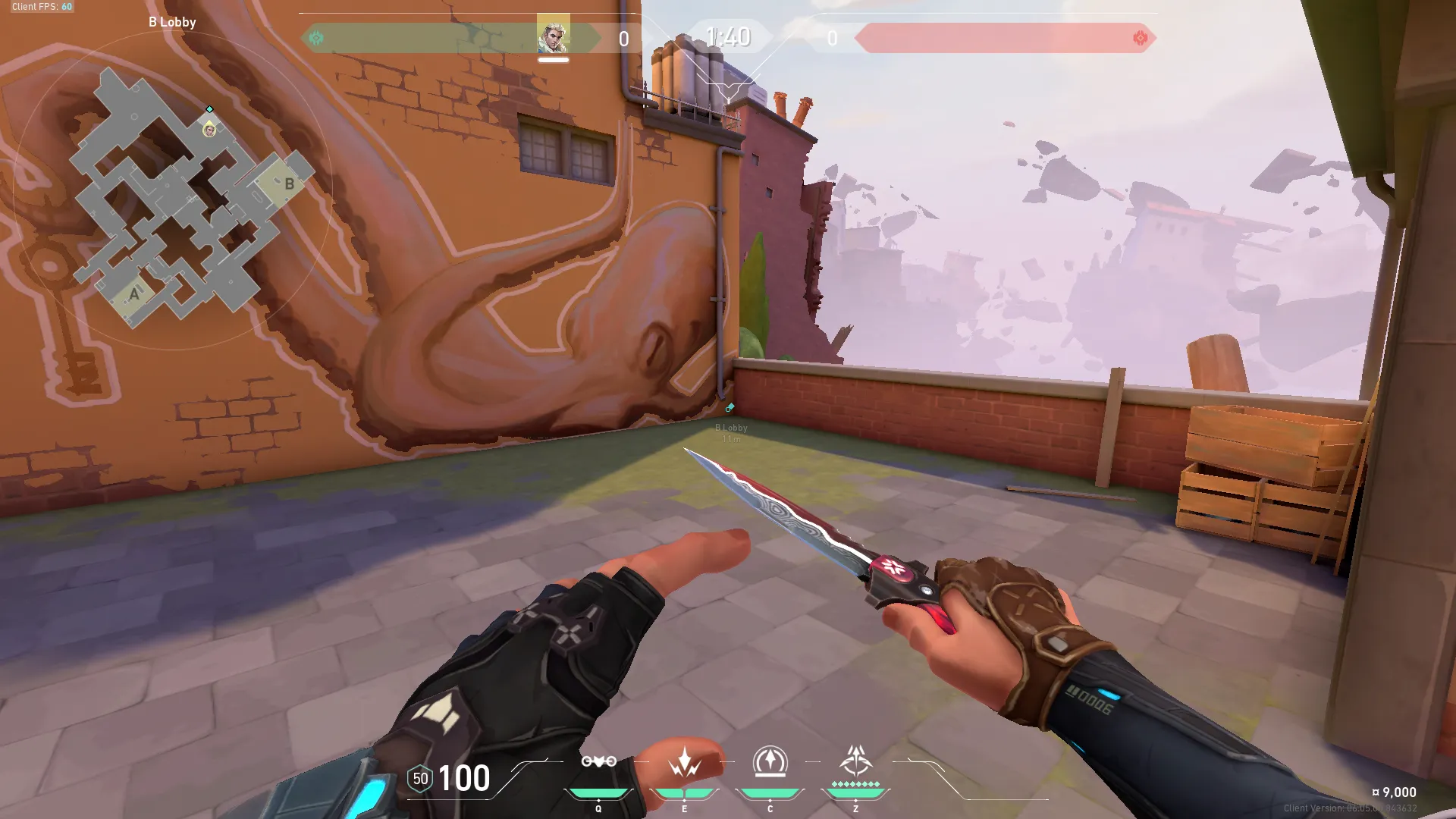Ascent Double Shock B Lobby to B Default — Sova lineup on Ascent
