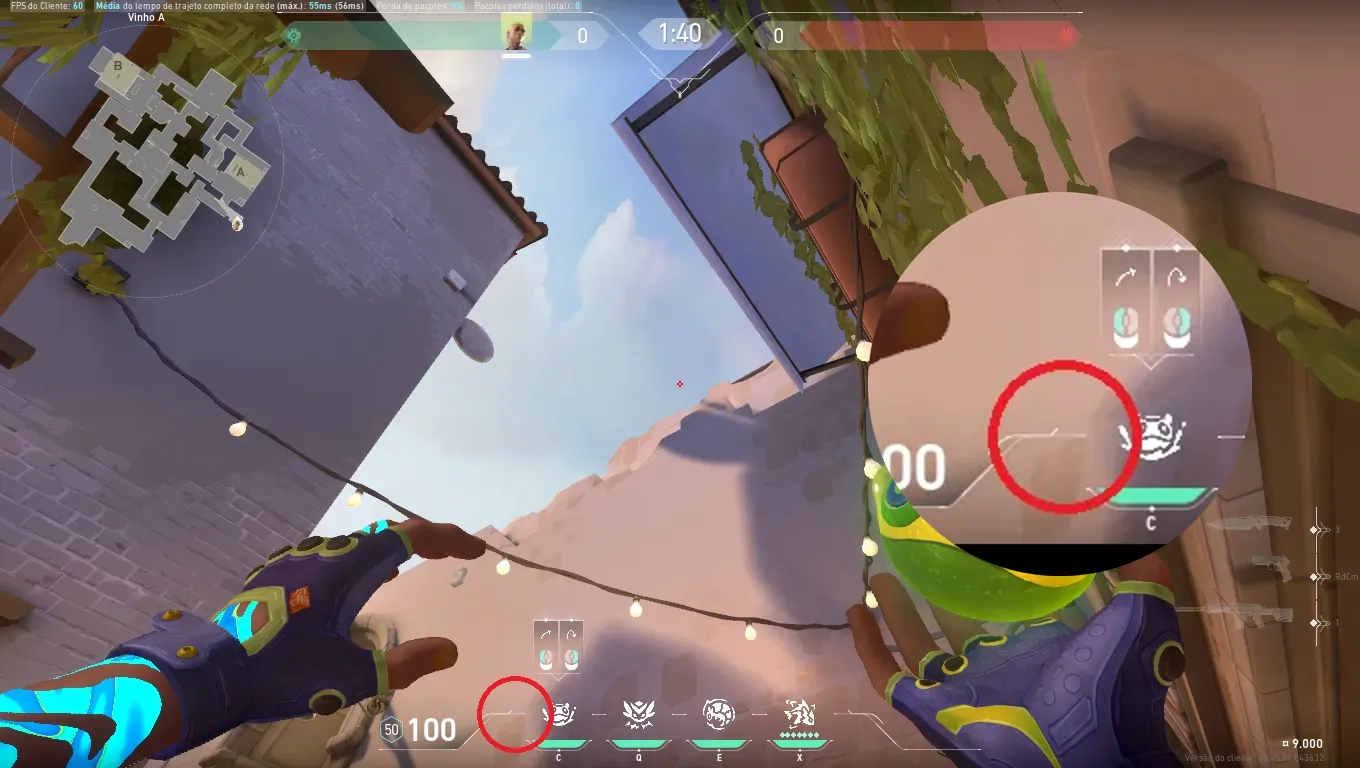Gekko Mosh Pit on Ascent Attack Site A — step 2 of 3: Aim — line up the shot
