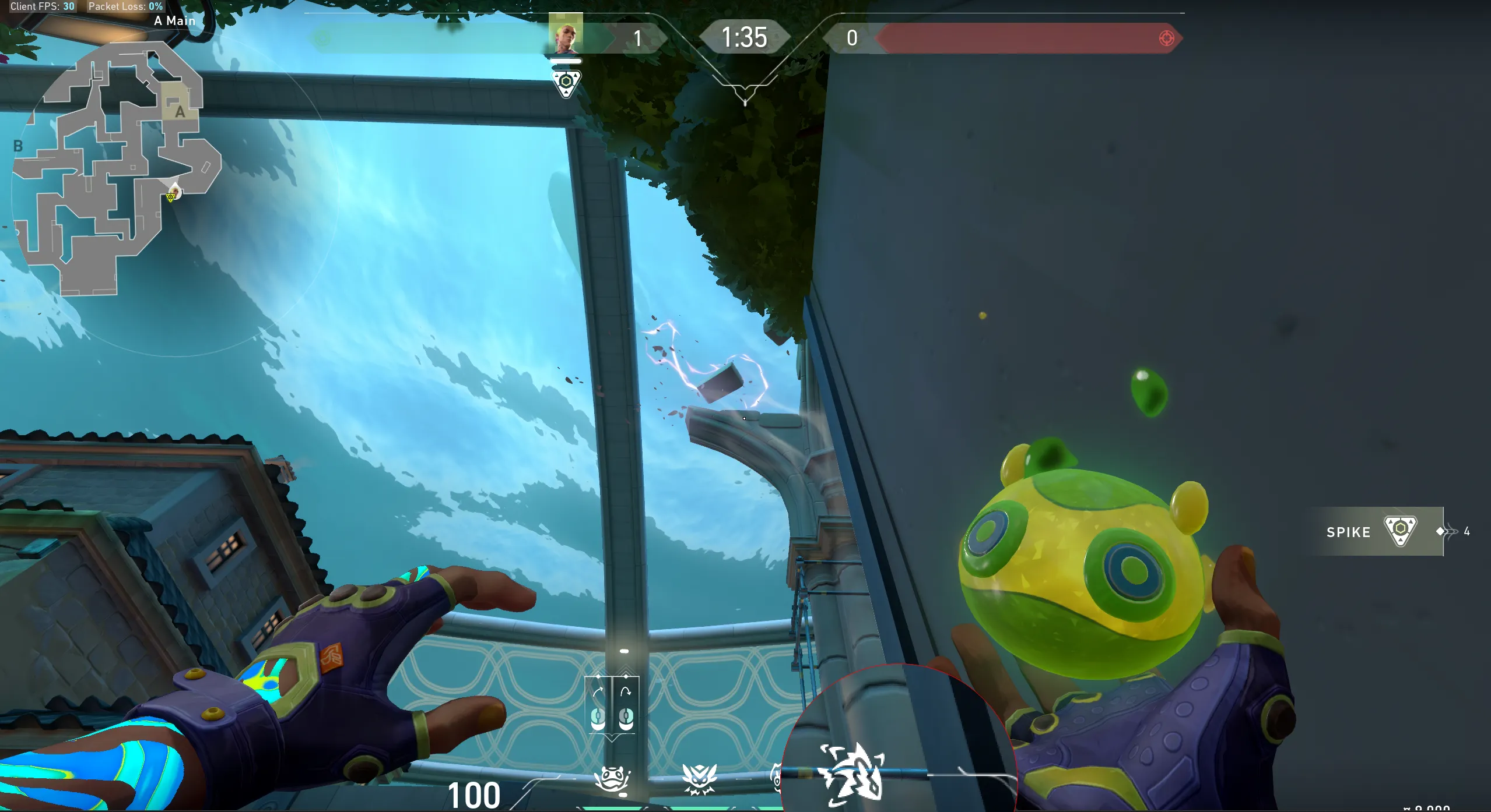 Gekko Mosh Pit on Pearl Attack Site A — step 2 of 3: Aim — line up the shot