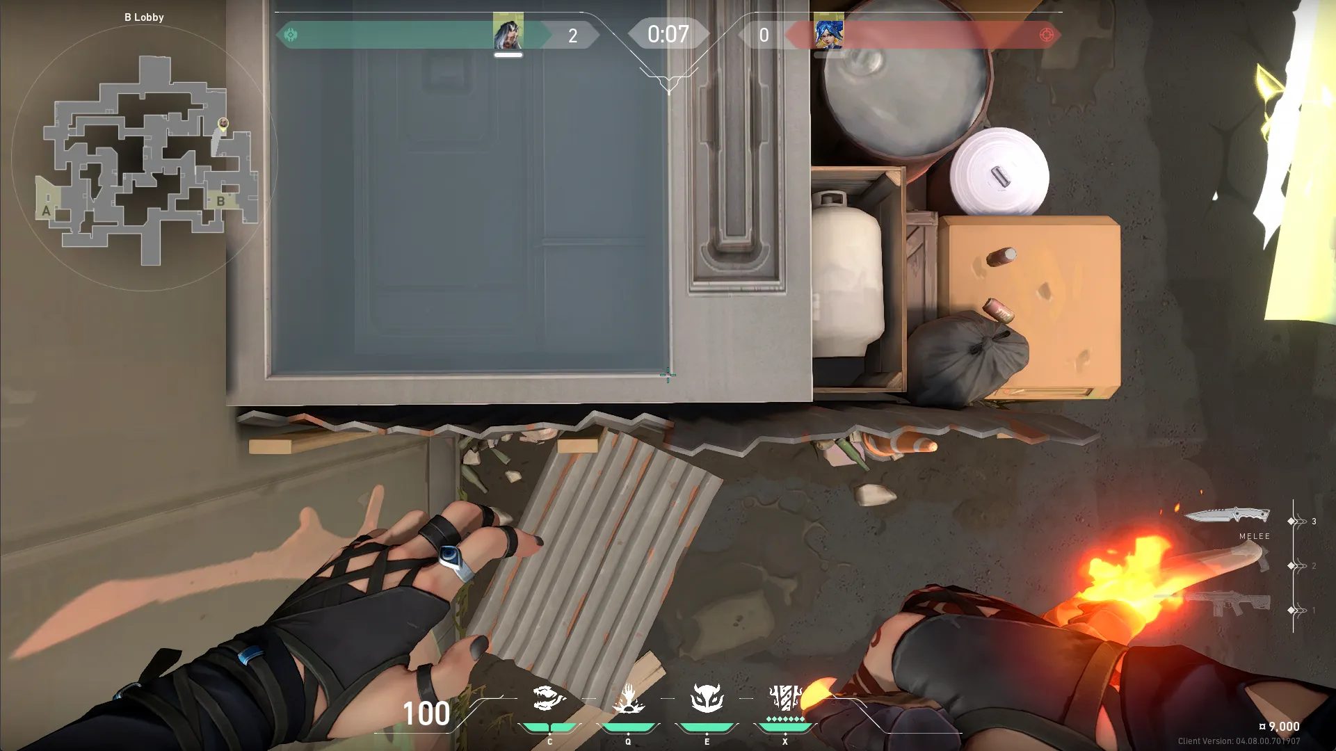 B Lobby Haunt for Rafters, Backsite — Fade lineup on Split