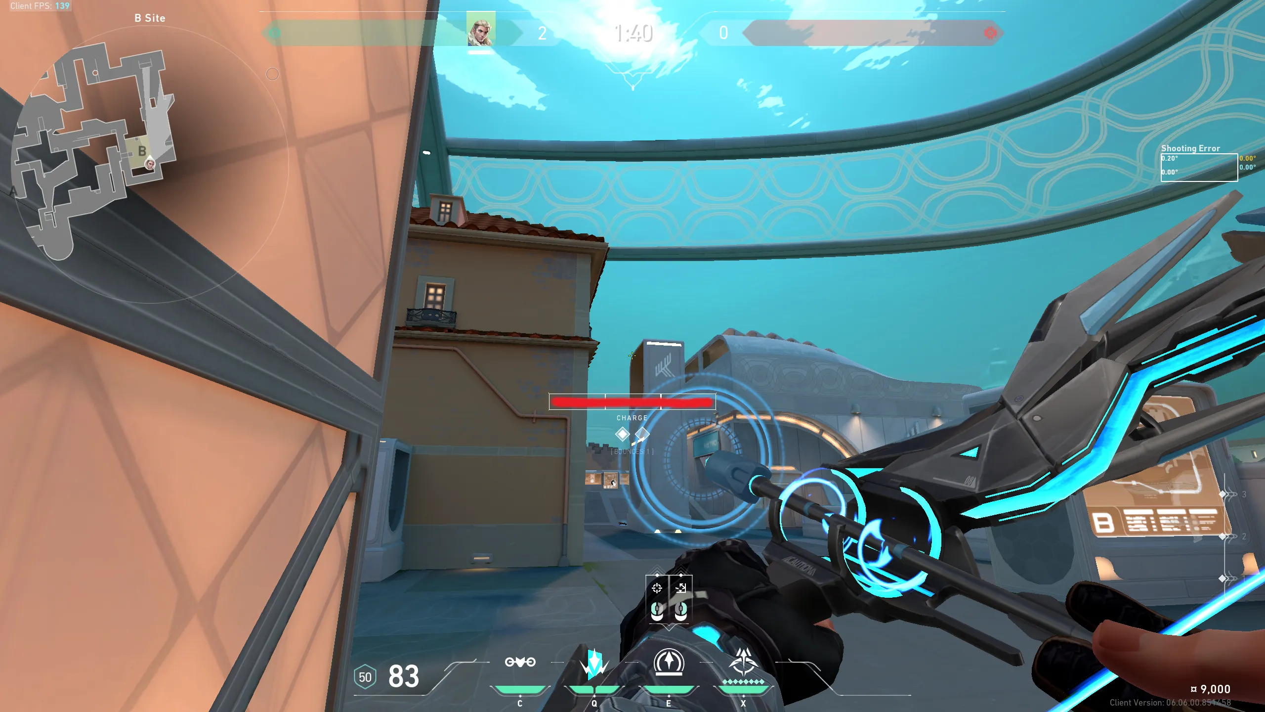 Sova Recon Bolt on Pearl Defense Site B — step 2 of 3: Aim — line up the shot