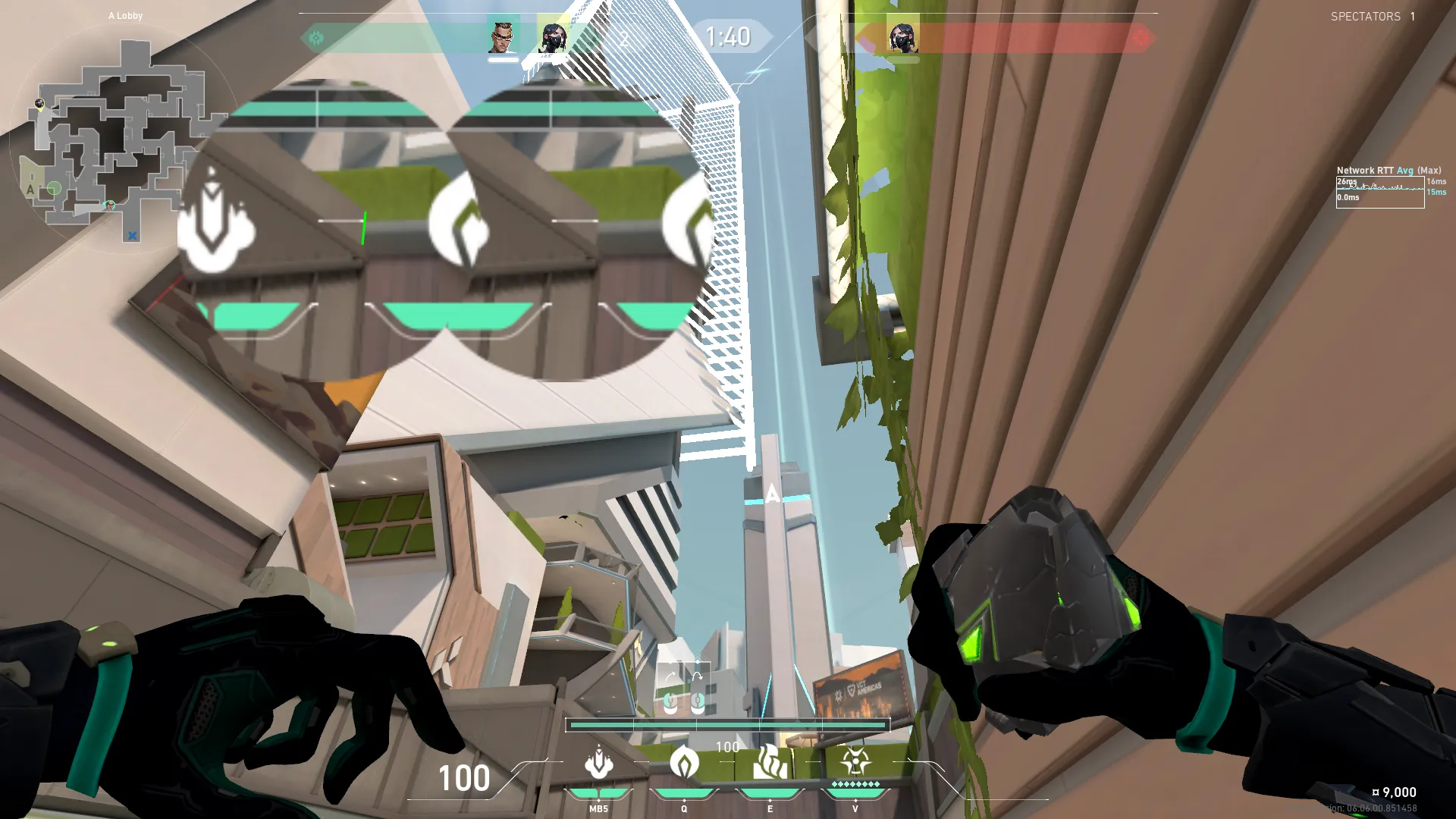 Viper Poison Cloud on Split Attack Site A — step 2 of 3: Aim — line up the shot