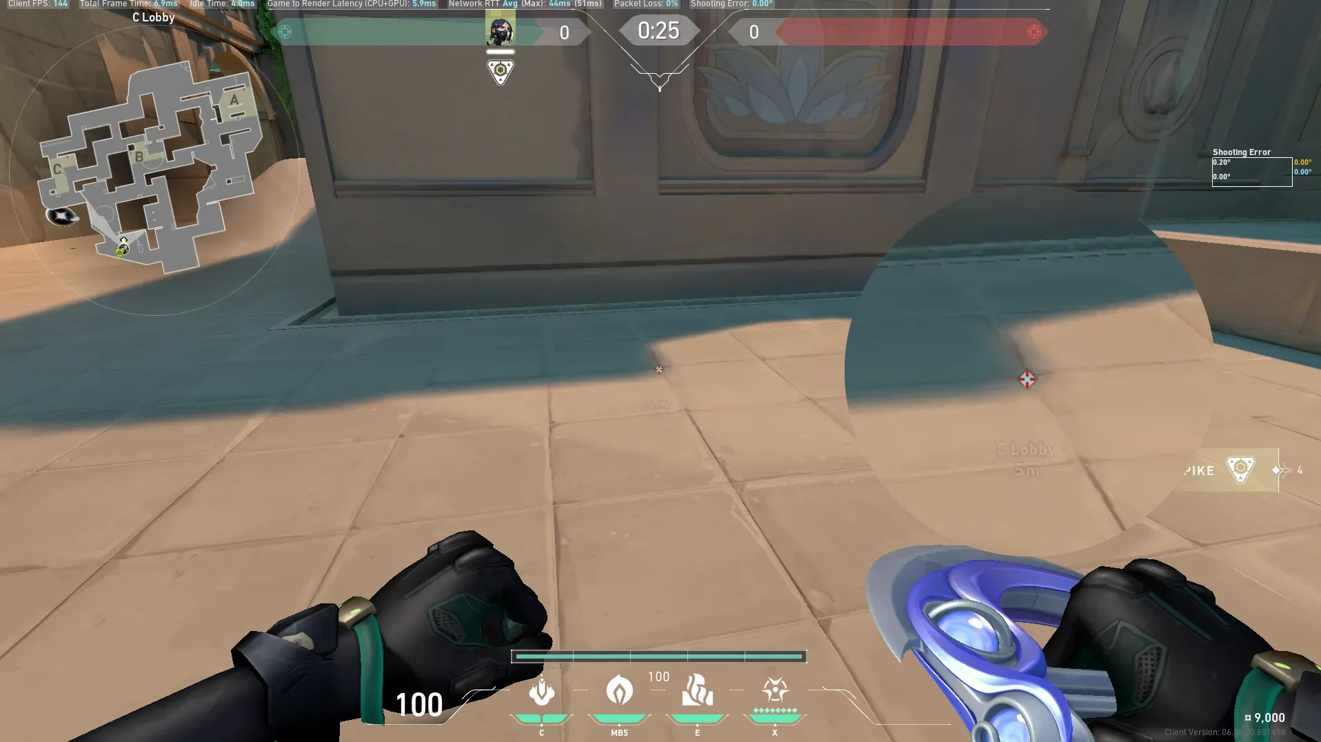 C Lobby to C Long — Viper lineup on Lotus