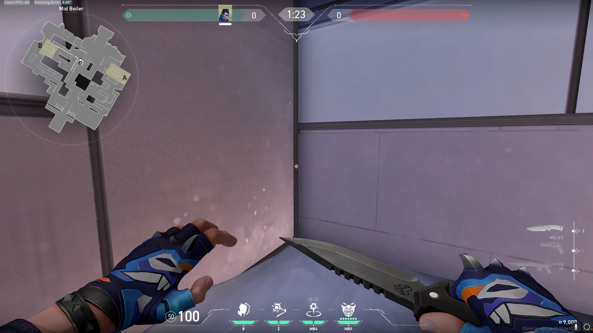 Yoru Icebox: Boiler to Attacker Spawn — Yoru lineup on Icebox