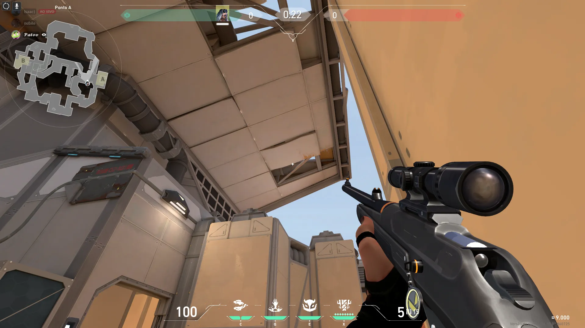 Fade Haunt on Fracture Defense Site A — step 3 of 5: Aim — line up the shot