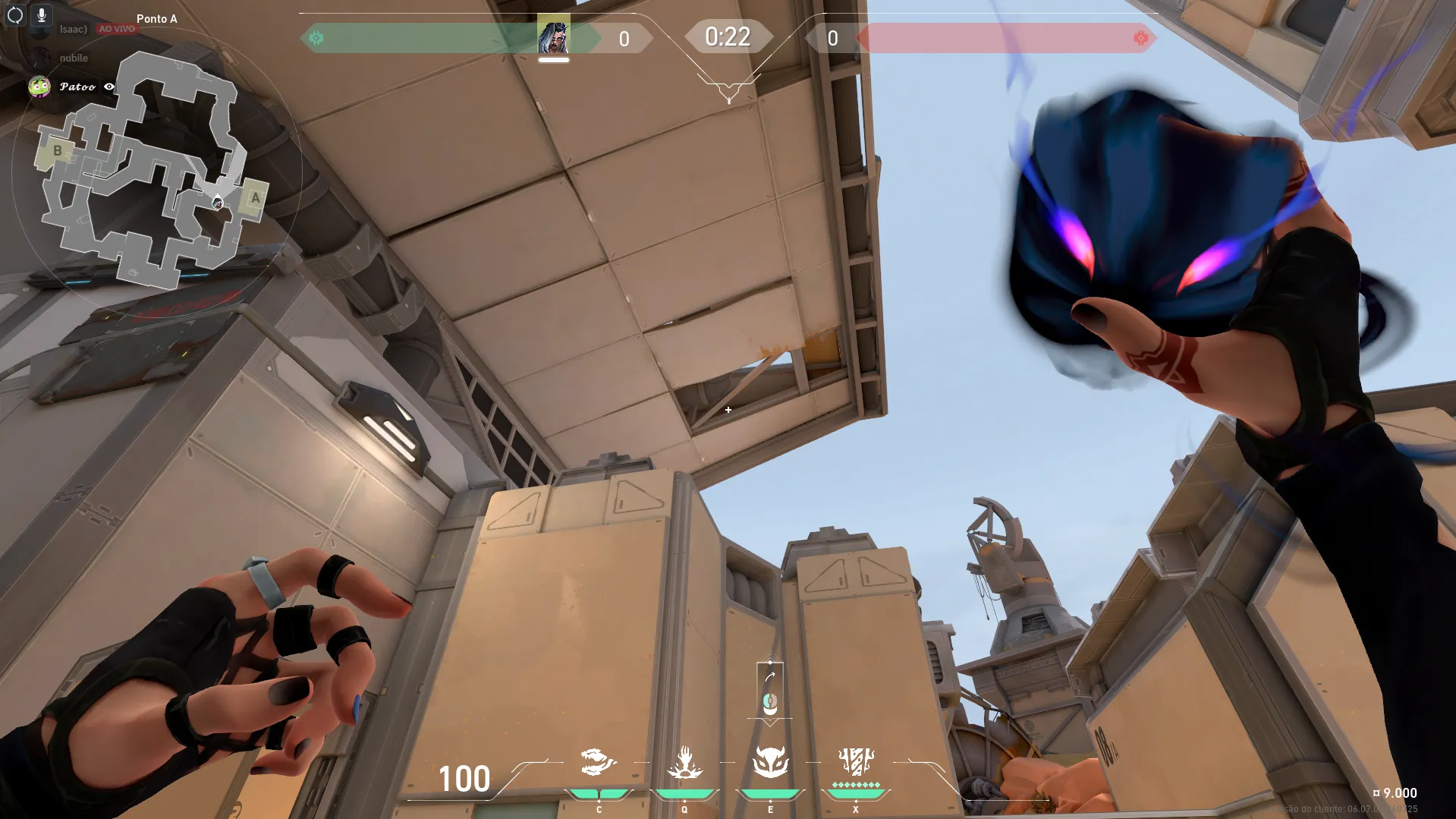 Fade Haunt on Fracture Defense Site A — step 4 of 5: Aim — line up the shot