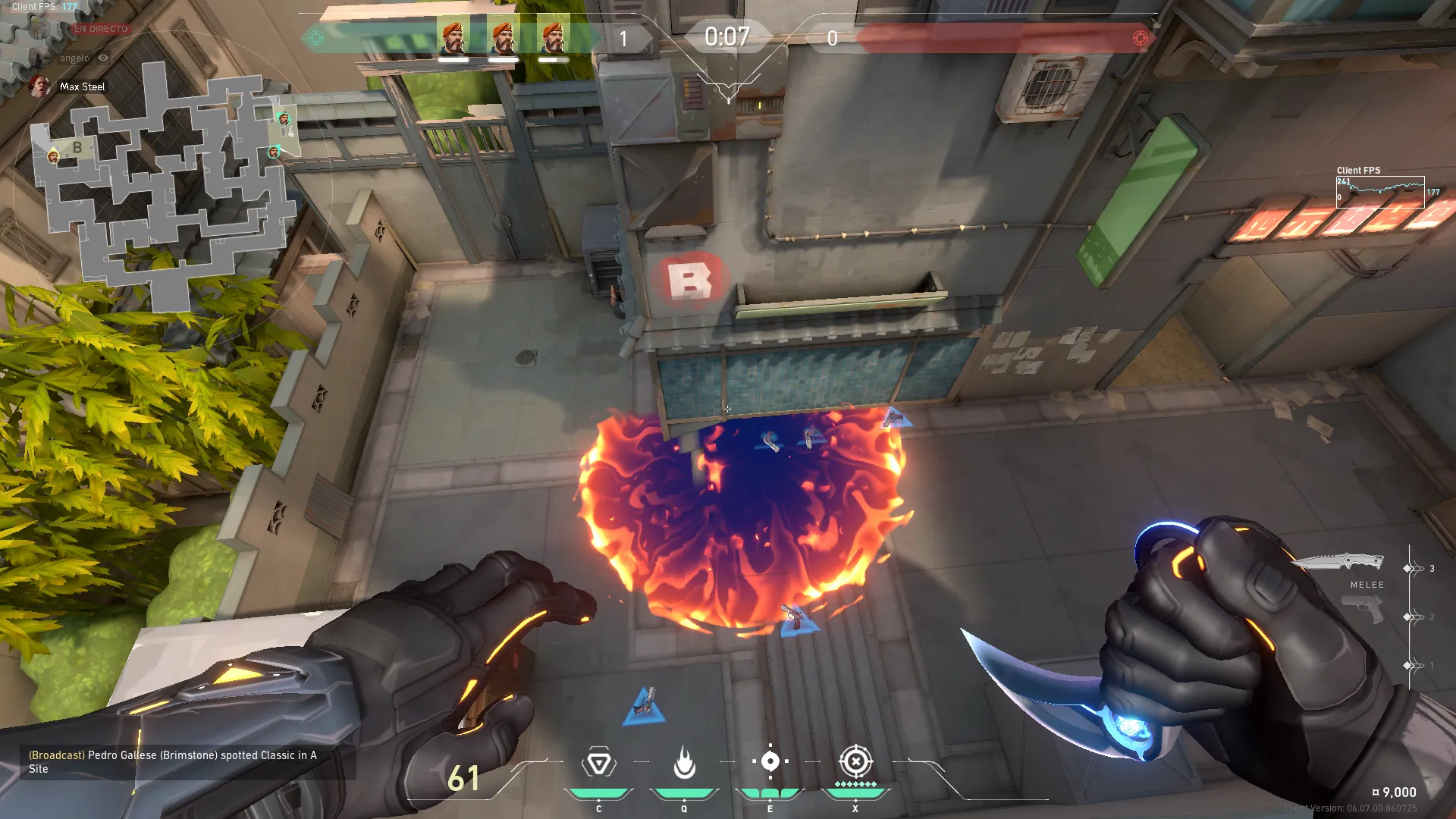 Brimstone Incendiary on Split Defense Site B — step 4 of 4: Result