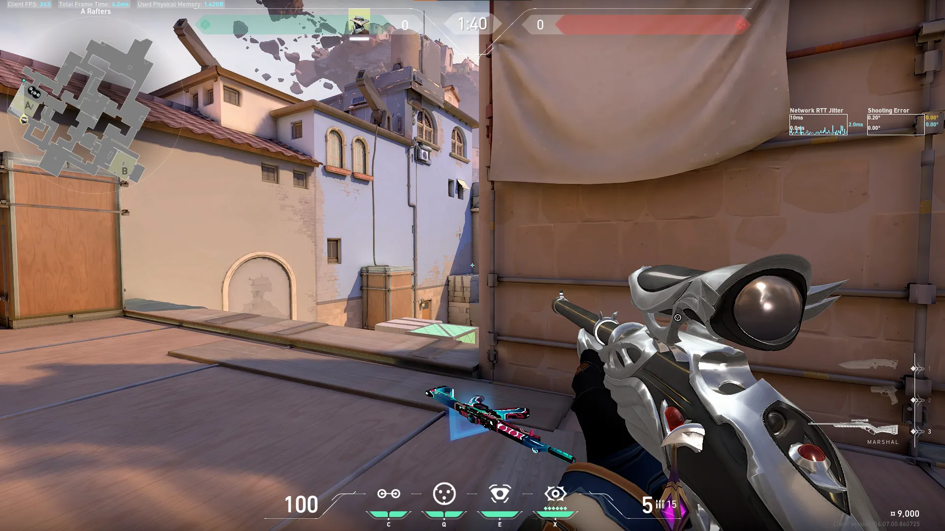 Cypher Cyber Cage on Ascent Defense Site A — step 3 of 4: Aim — line up the shot