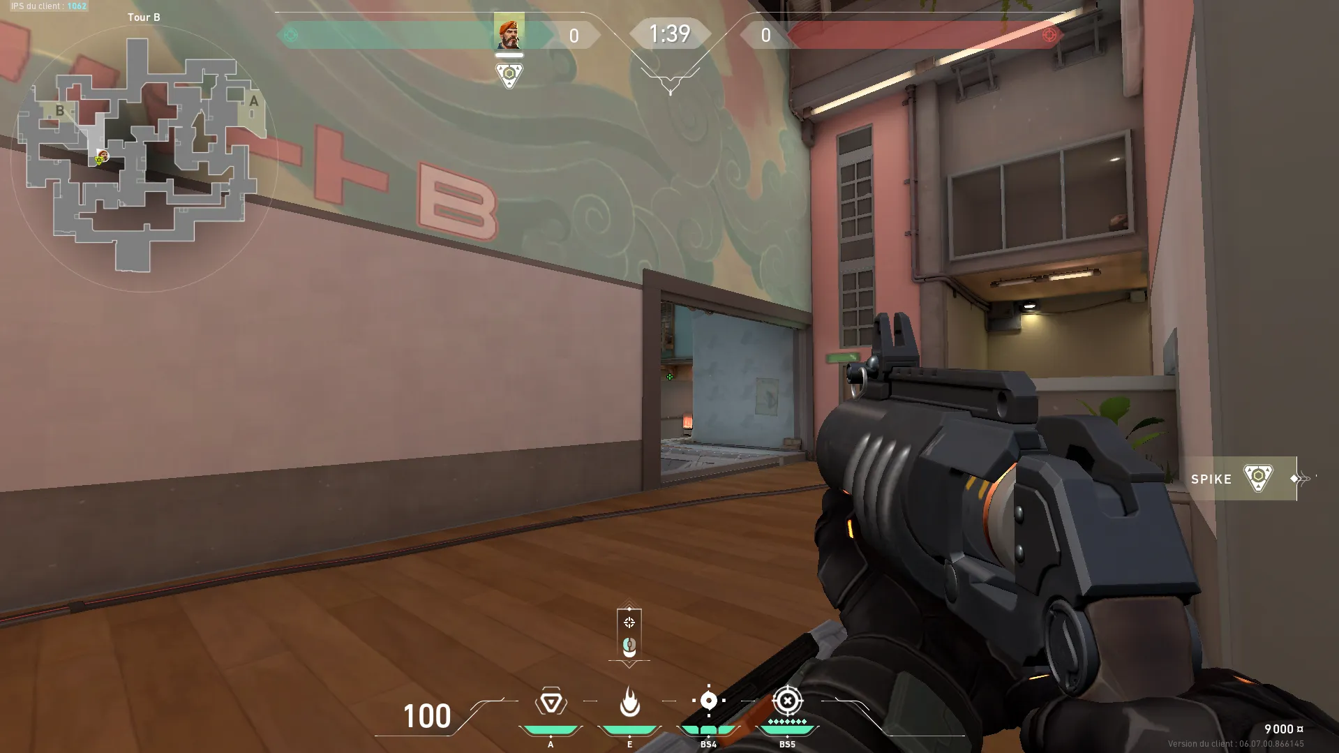 Brimstone Incendiary on Split Defense Site B — step 2 of 3: Aim — line up the shot