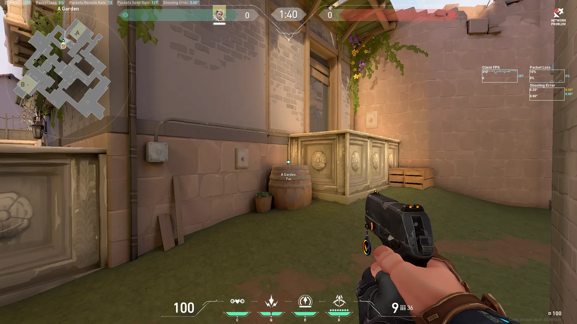 Retake Arrow for A Site (hard) — Sova lineup on Ascent