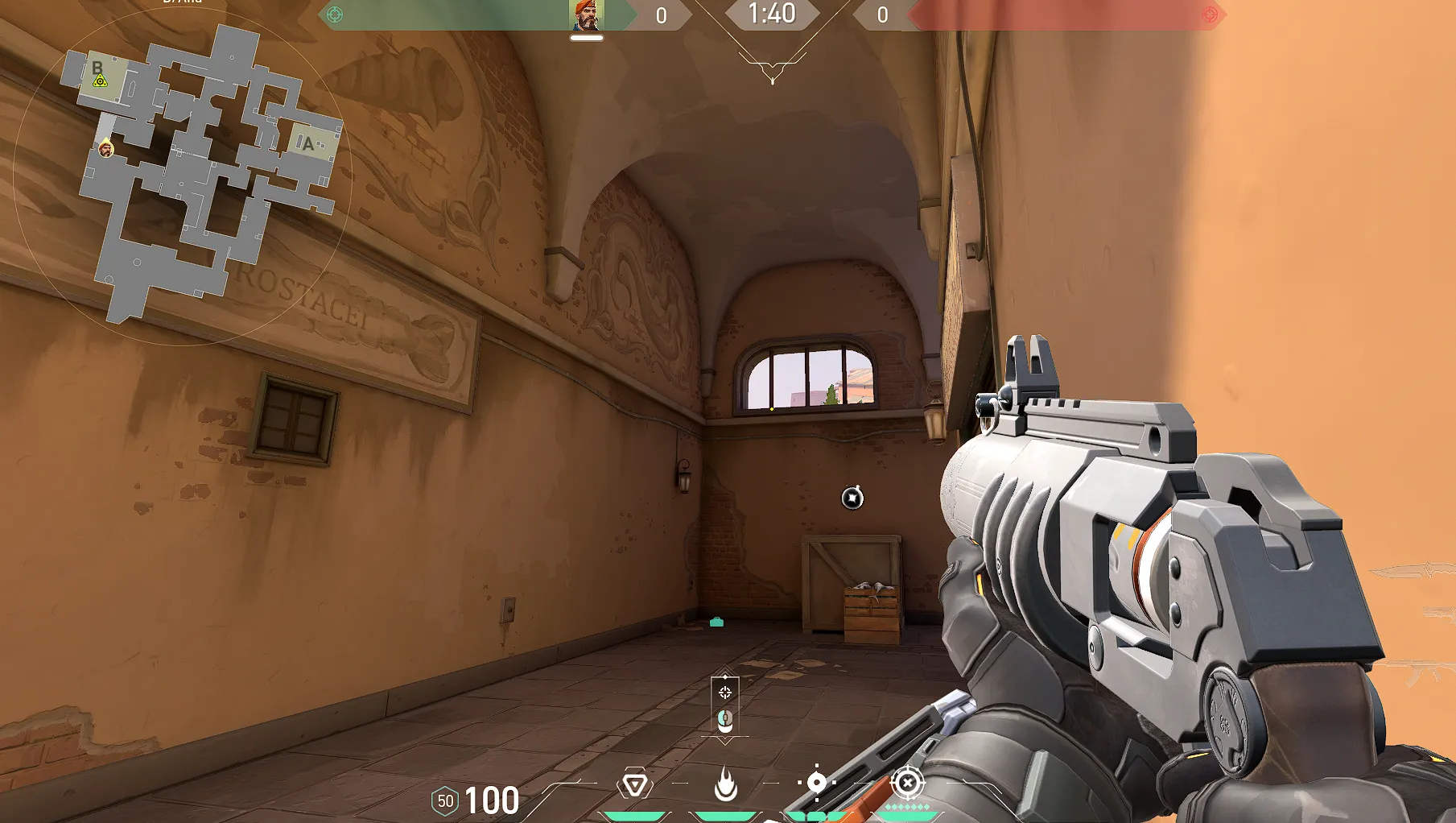 Brimstone Incendiary on Ascent Attack Site B — step 2 of 3: Aim — line up the shot
