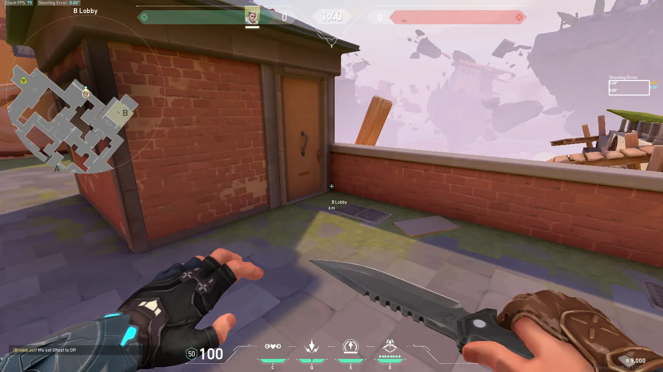 Sova Recon Anti Wallbang From b Lobby — Sova lineup on Ascent