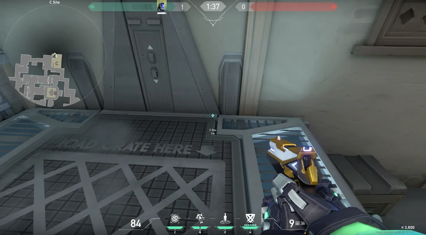 Kayo Suppress from C Site to A Lobby and Mid Window — KAY/O lineup on Haven
