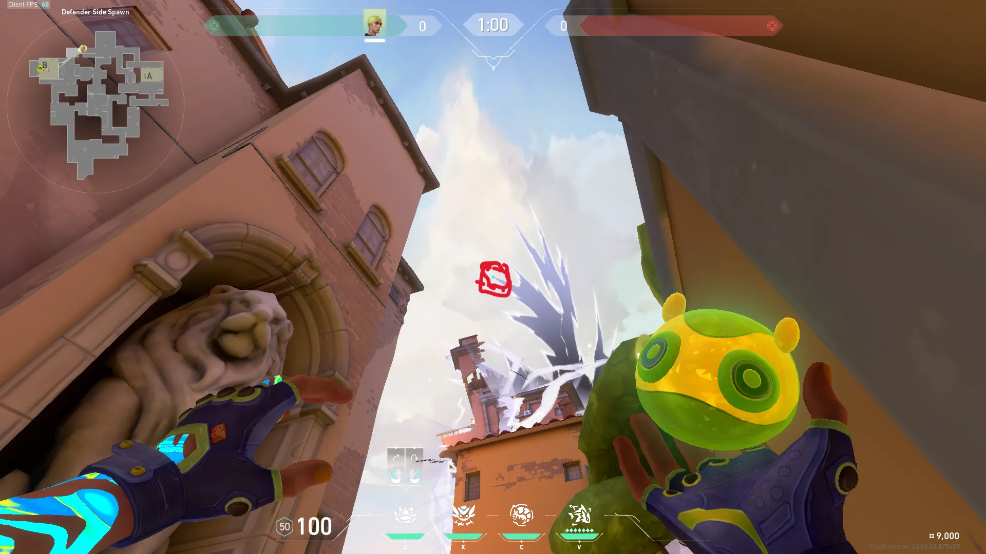Gekko Mosh Pit on Ascent Defense Site B — step 5 of 6: Aim — line up the shot