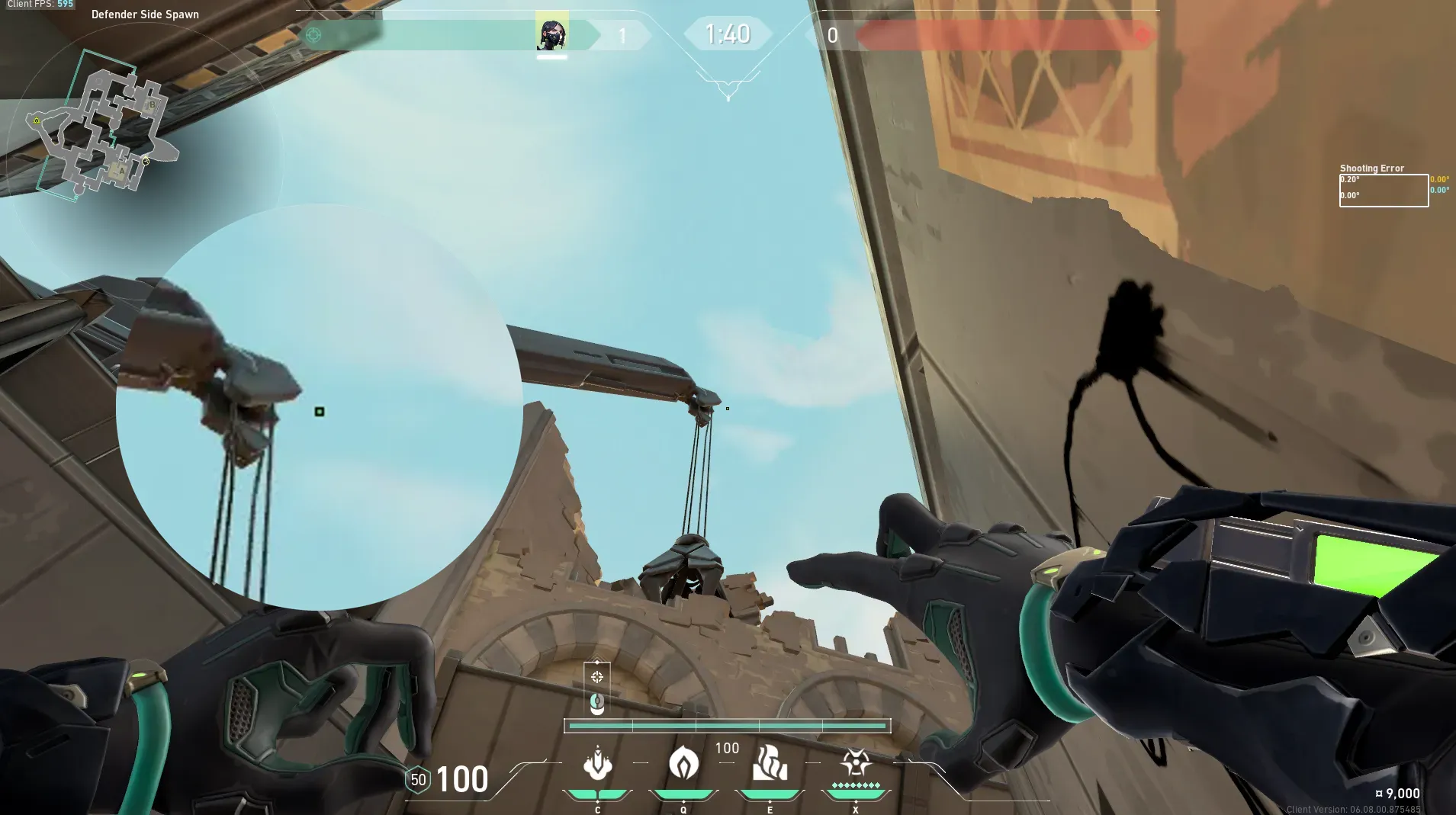Viper Snake Bite on Bind Defense Site B — step 2 of 3: Aim — line up the shot