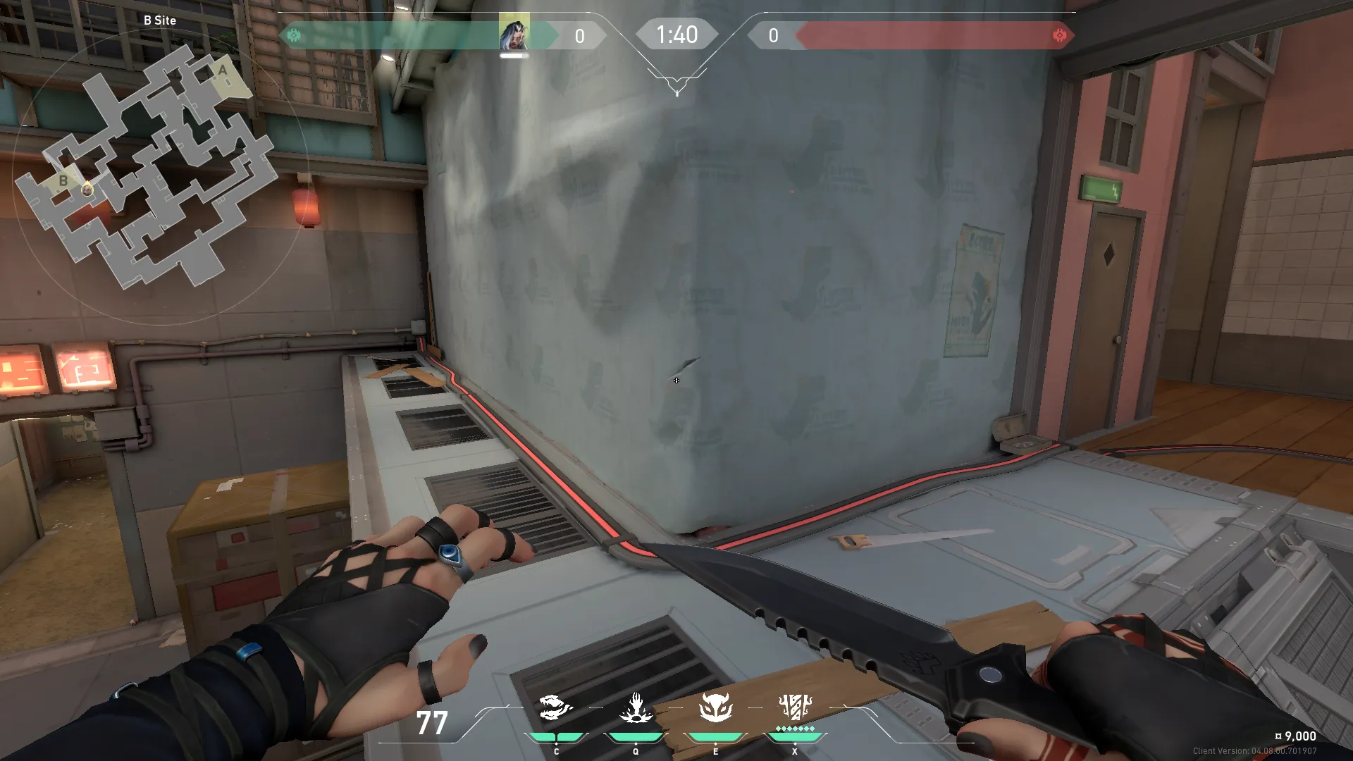Split B defence to B lobby — Fade lineup on Split