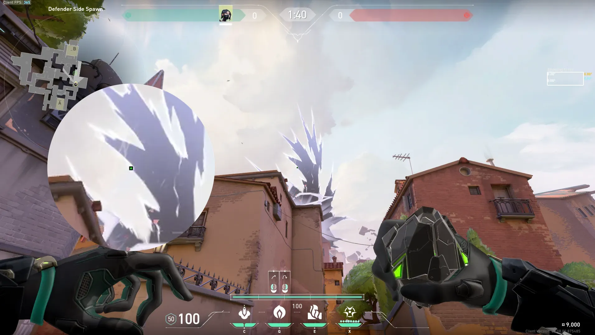 Viper Poison Cloud on Ascent Defense Site B — step 2 of 4: Aim — line up the shot