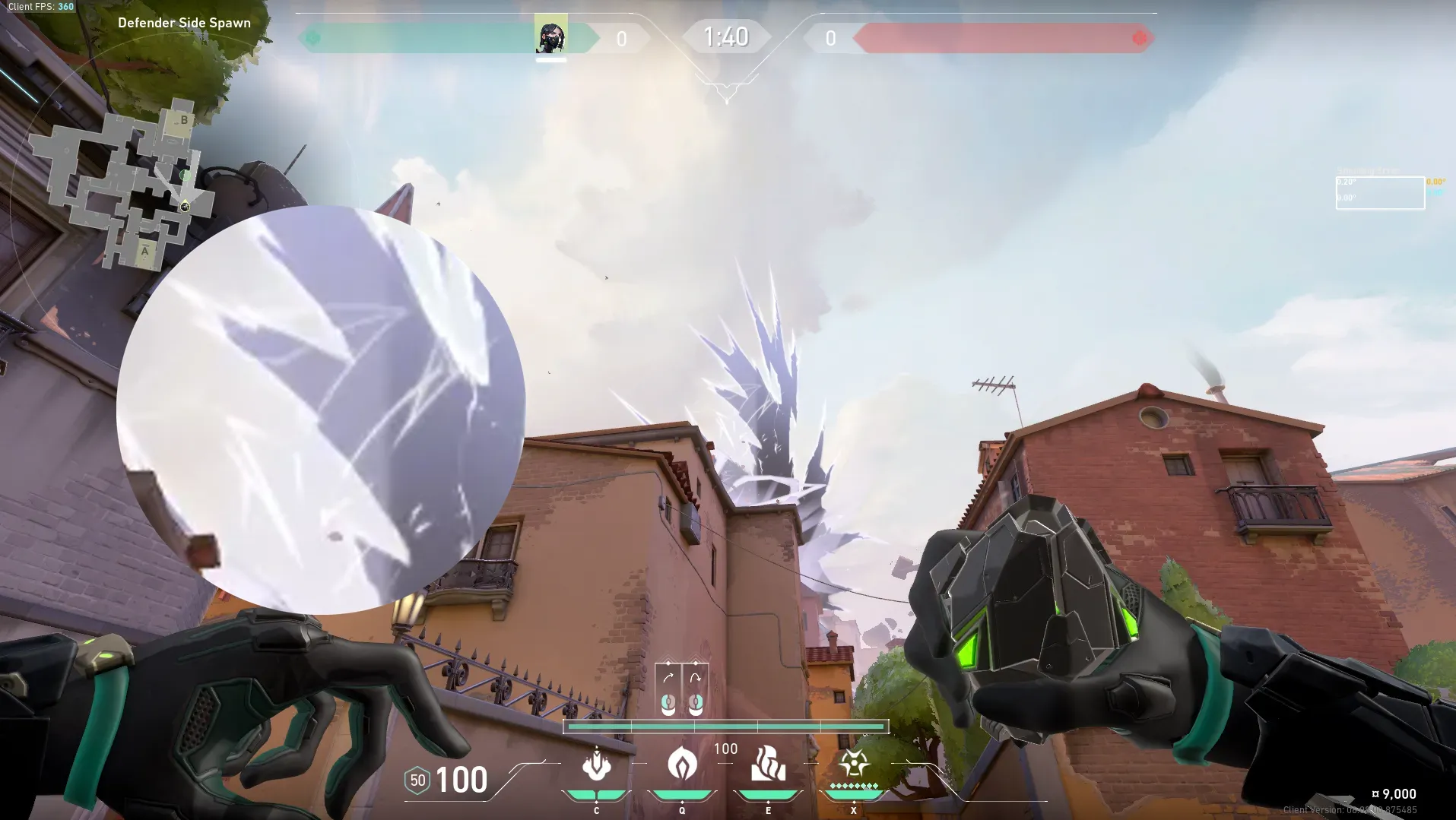 Viper Poison Cloud on Ascent Defense Site B — step 3 of 4: Aim — line up the shot