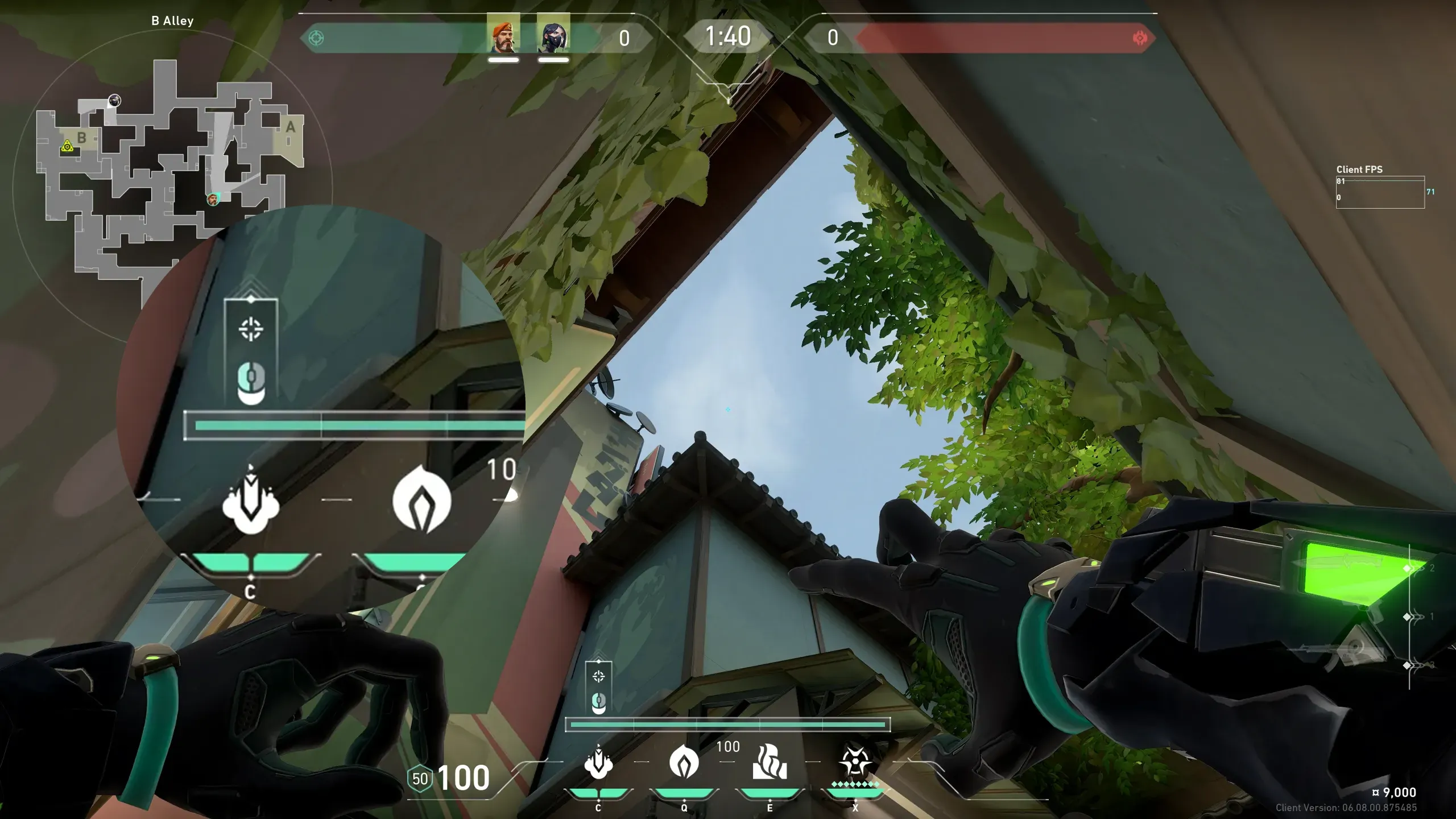 Viper Snake Bite on Split Defense Site B — step 2 of 3: Aim — line up the shot