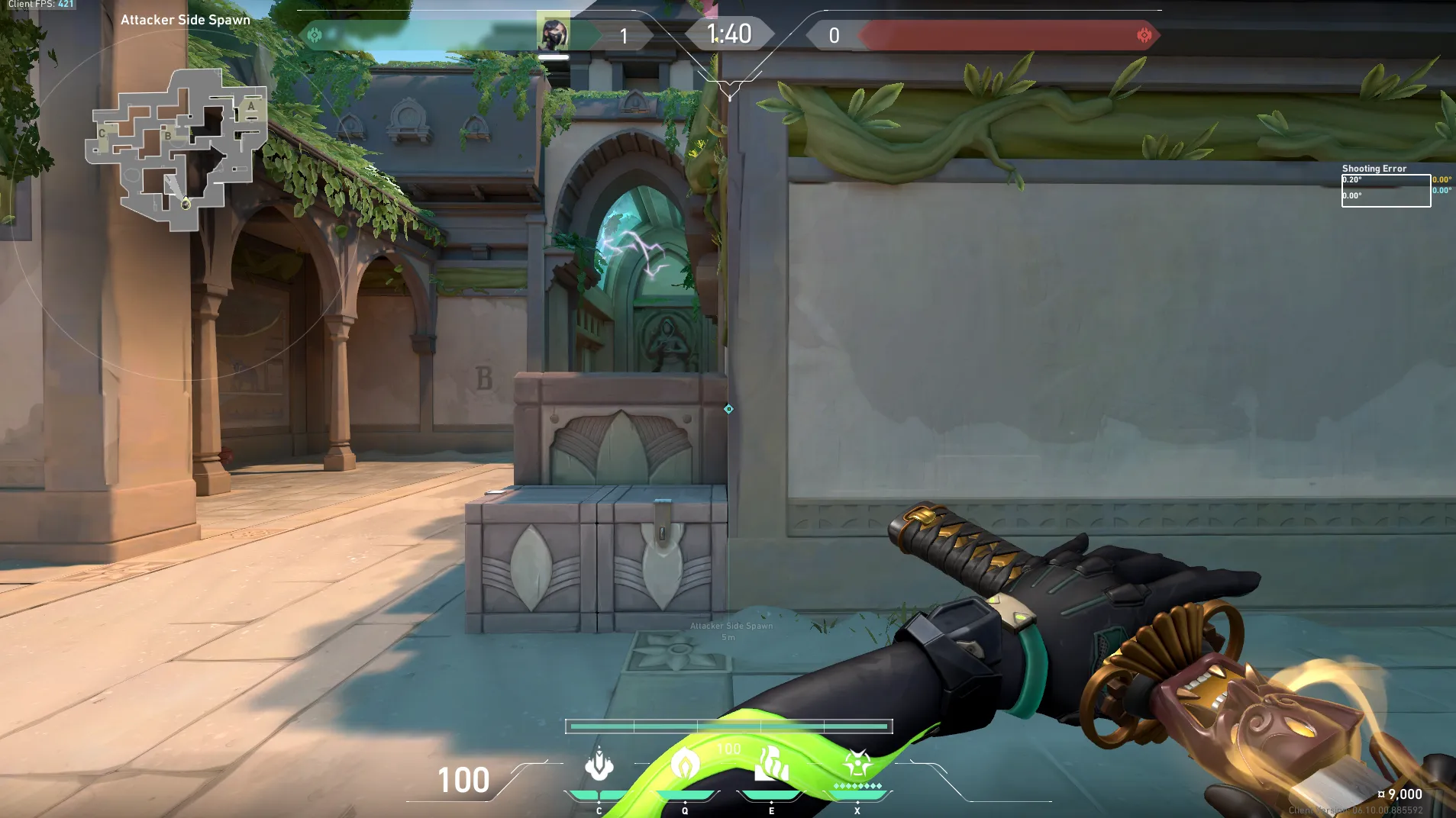 Outside B to Middle Site Post Plant — Viper lineup on Lotus