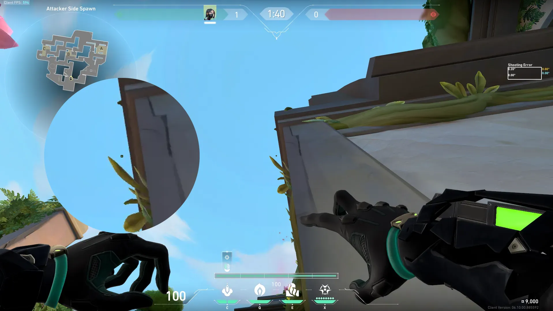 Viper Snake Bite on Lotus Attack Site B — step 2 of 3: Aim — line up the shot