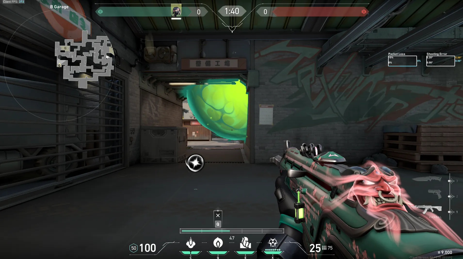 Viper Poison Cloud on Split Defense Site B — step 3 of 4: Aim — line up the shot