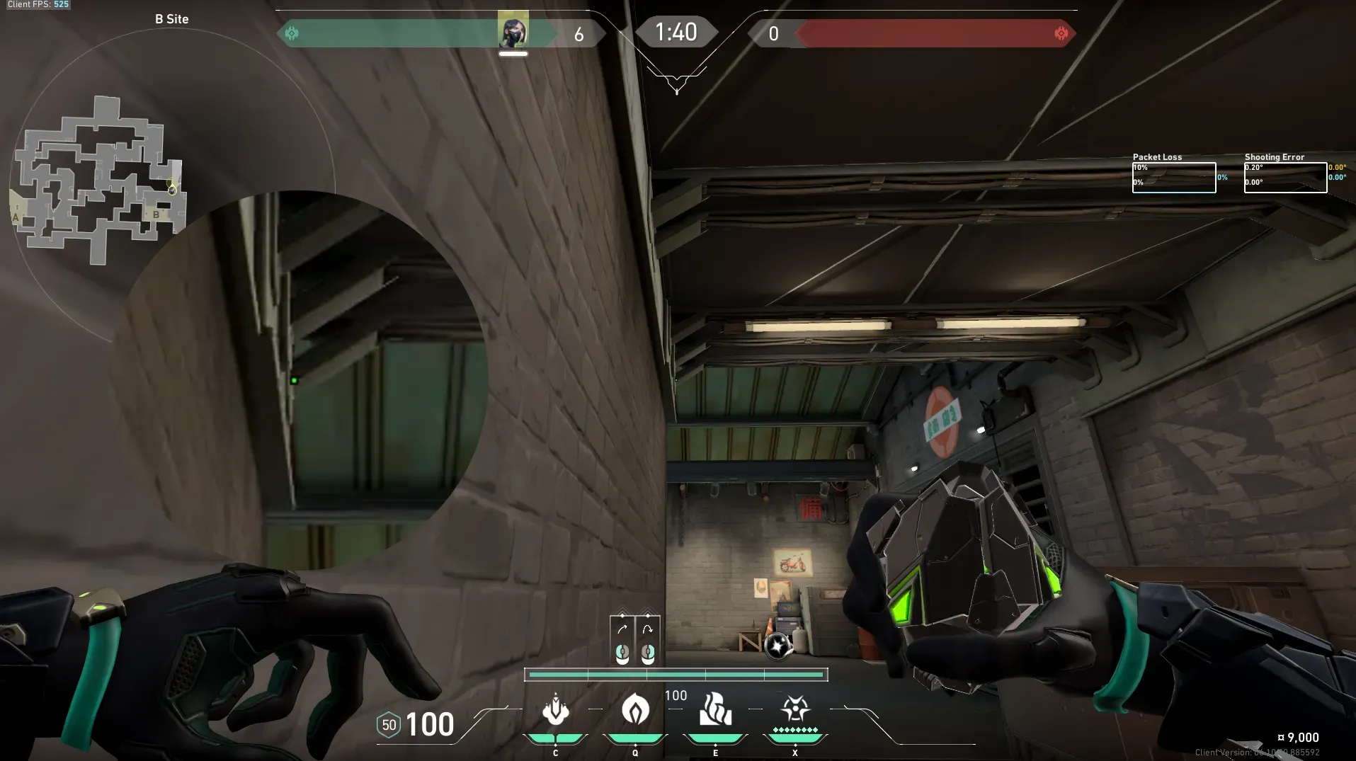 Viper Poison Cloud on Split Attack Site B — step 3 of 5: Aim — line up the shot