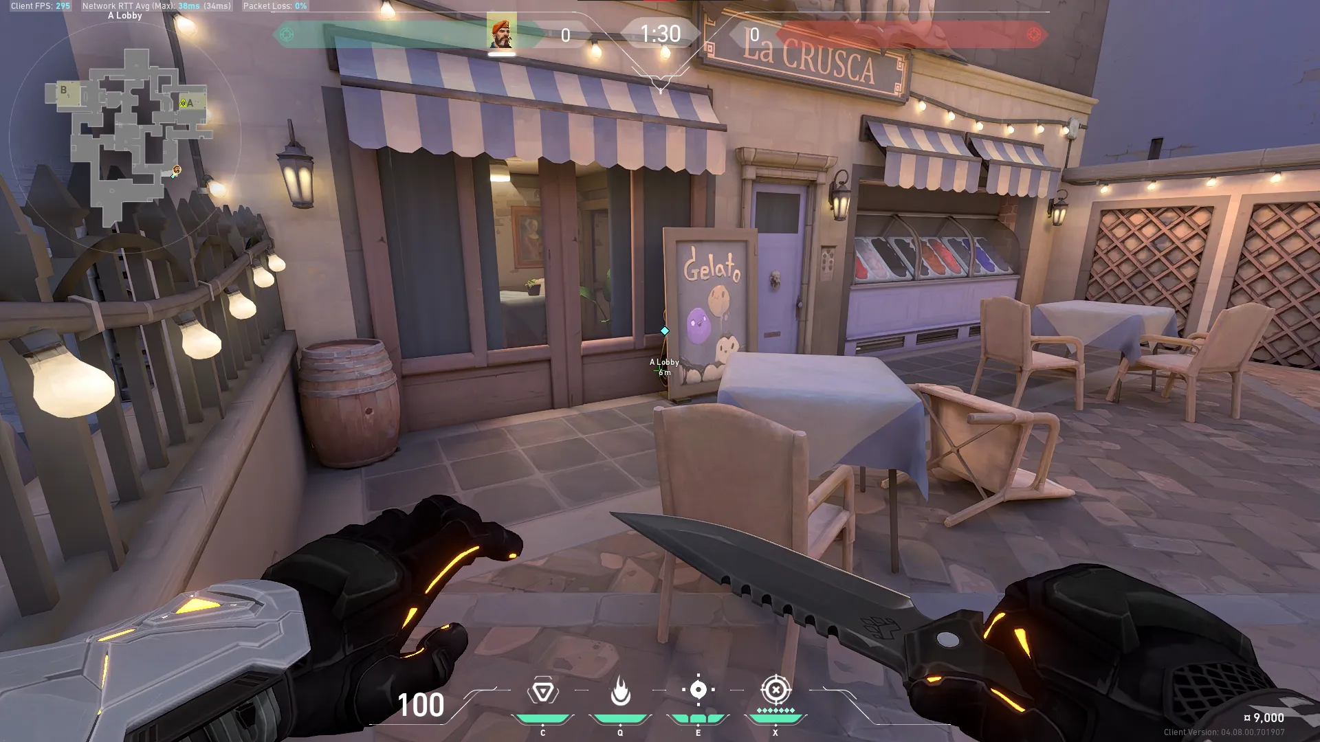 Brimstone Incendiary on Ascent Attack Site A — step 4 of 6: Aim — line up the shot