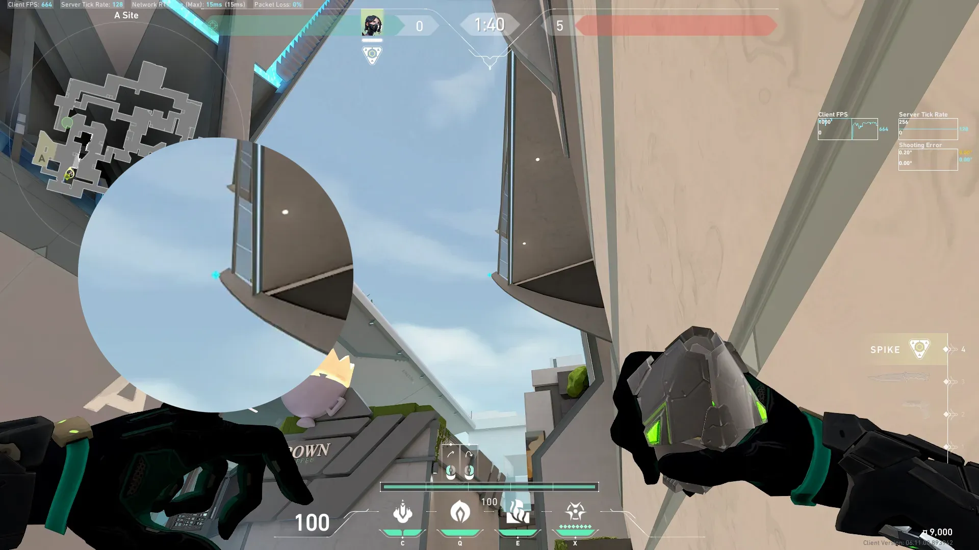 Viper Poison Cloud on Split Defense Site A — step 2 of 3: Aim — line up the shot