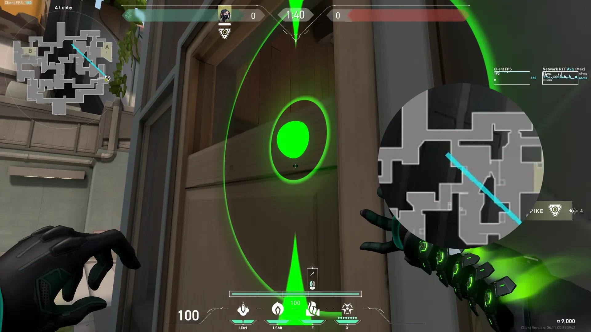 Viper Toxic Screen on Split Attack Site A — step 2 of 4: Aim — line up the shot