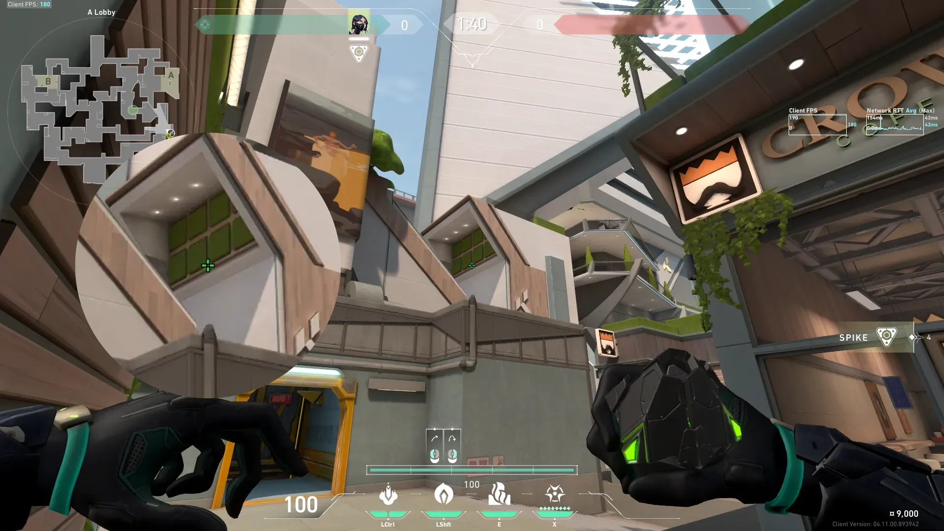 Viper Poison Cloud on Split Attack Site A — step 2 of 3: Aim — line up the shot