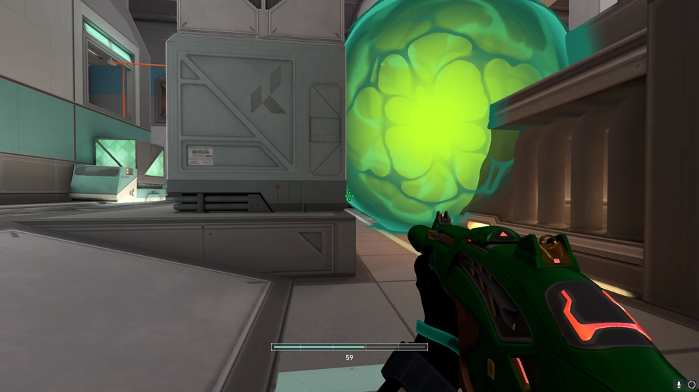 Viper Poison Cloud on Icebox Defense Site A — step 4 of 6: Aim — line up the shot