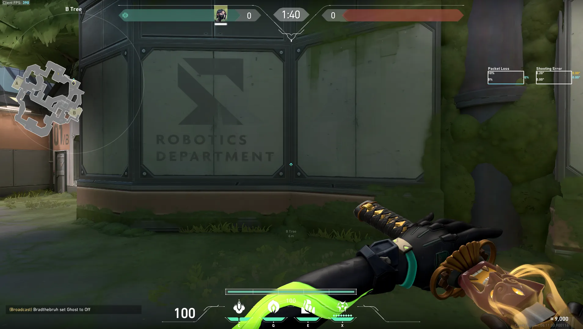Tree to Behind B Dice Execute — Viper lineup on Fracture