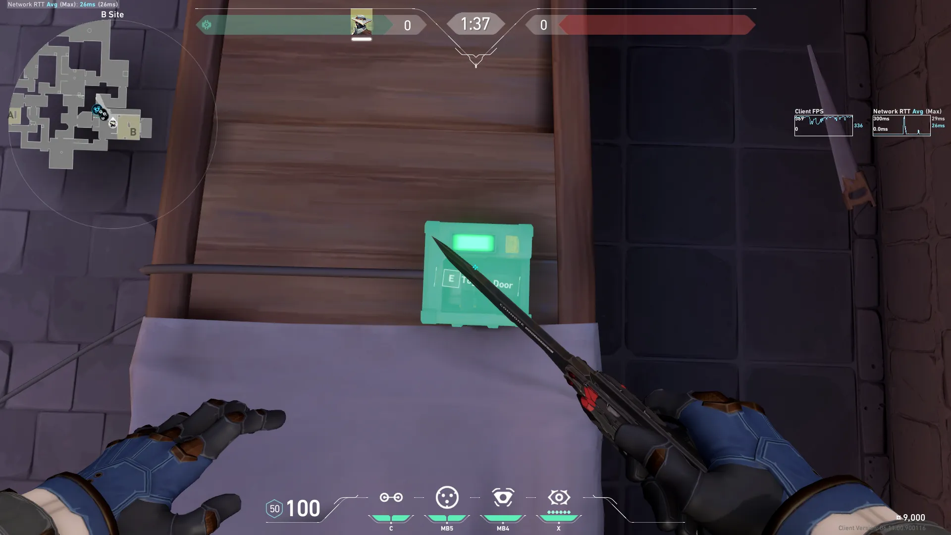 Cypher Trapwire on Ascent Defense Site B — step 8 of 10: Aim — line up the shot