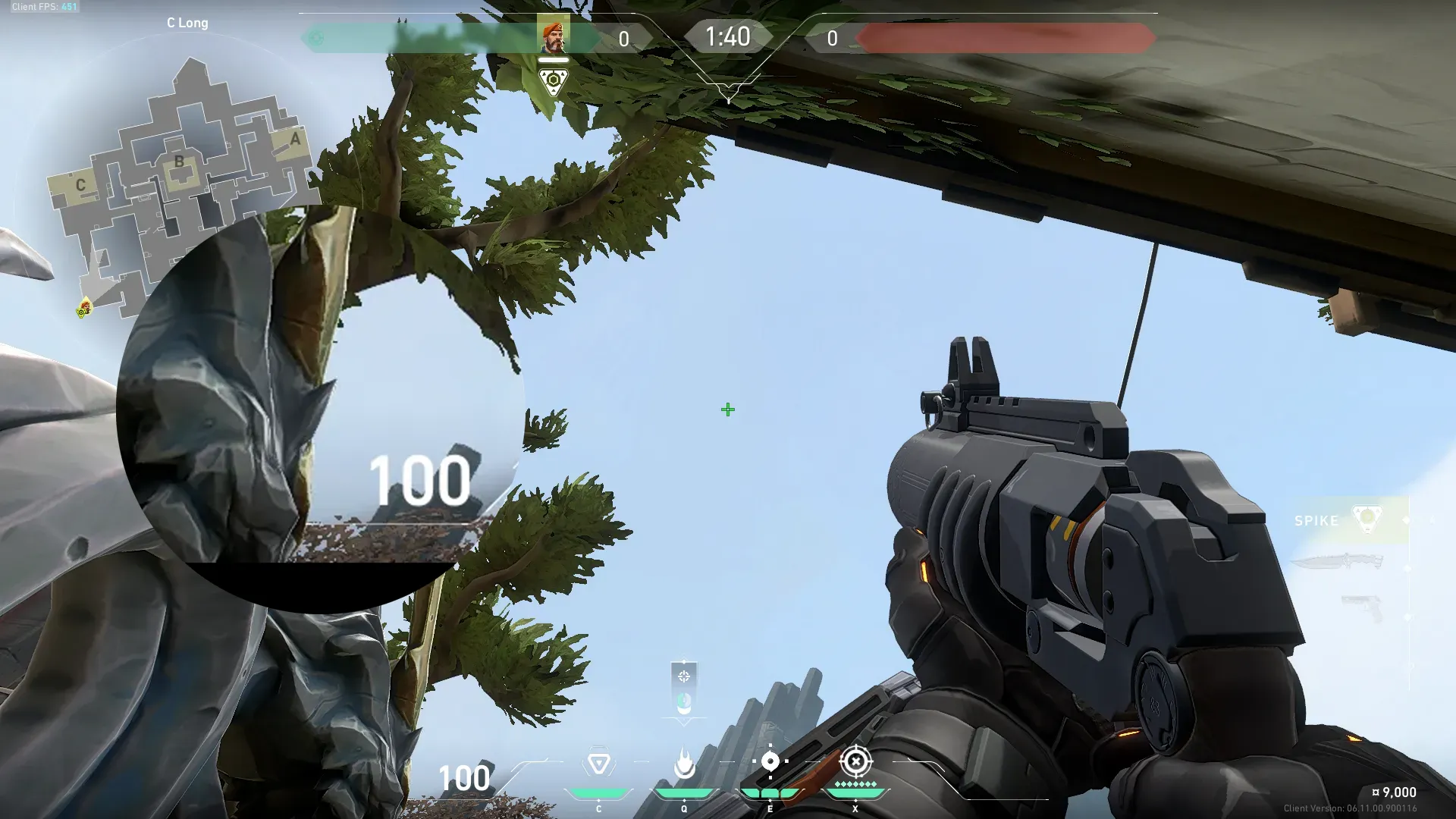 Brimstone Incendiary on Haven Attack Site C — step 2 of 3: Aim — line up the shot