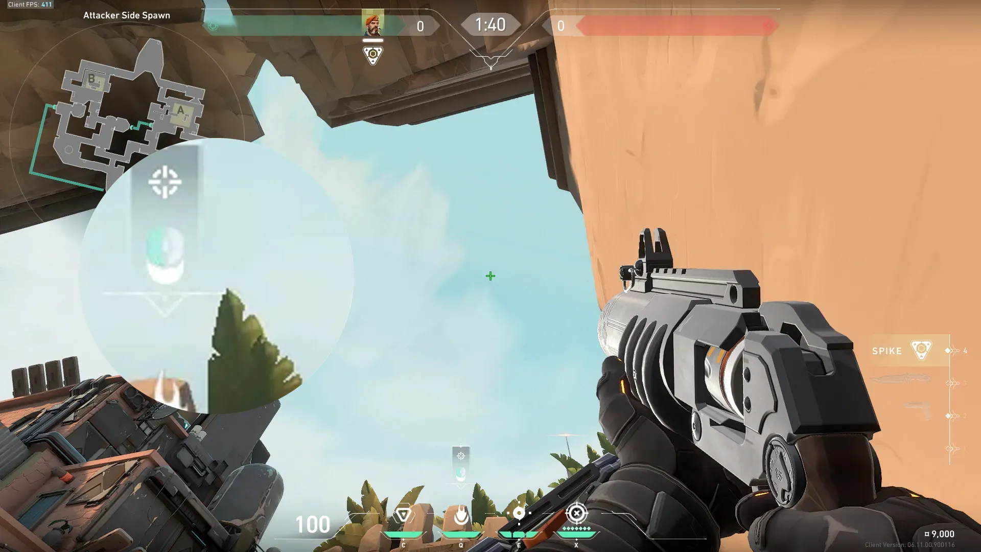 Brimstone Incendiary on Bind Attack Site A — step 2 of 3: Aim — line up the shot