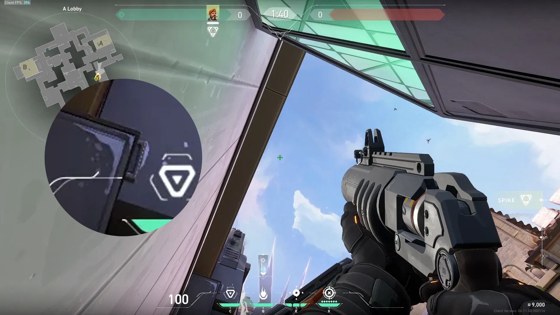 Brimstone Incendiary on Ascent Attack Site A — step 2 of 3: Aim — line up the shot